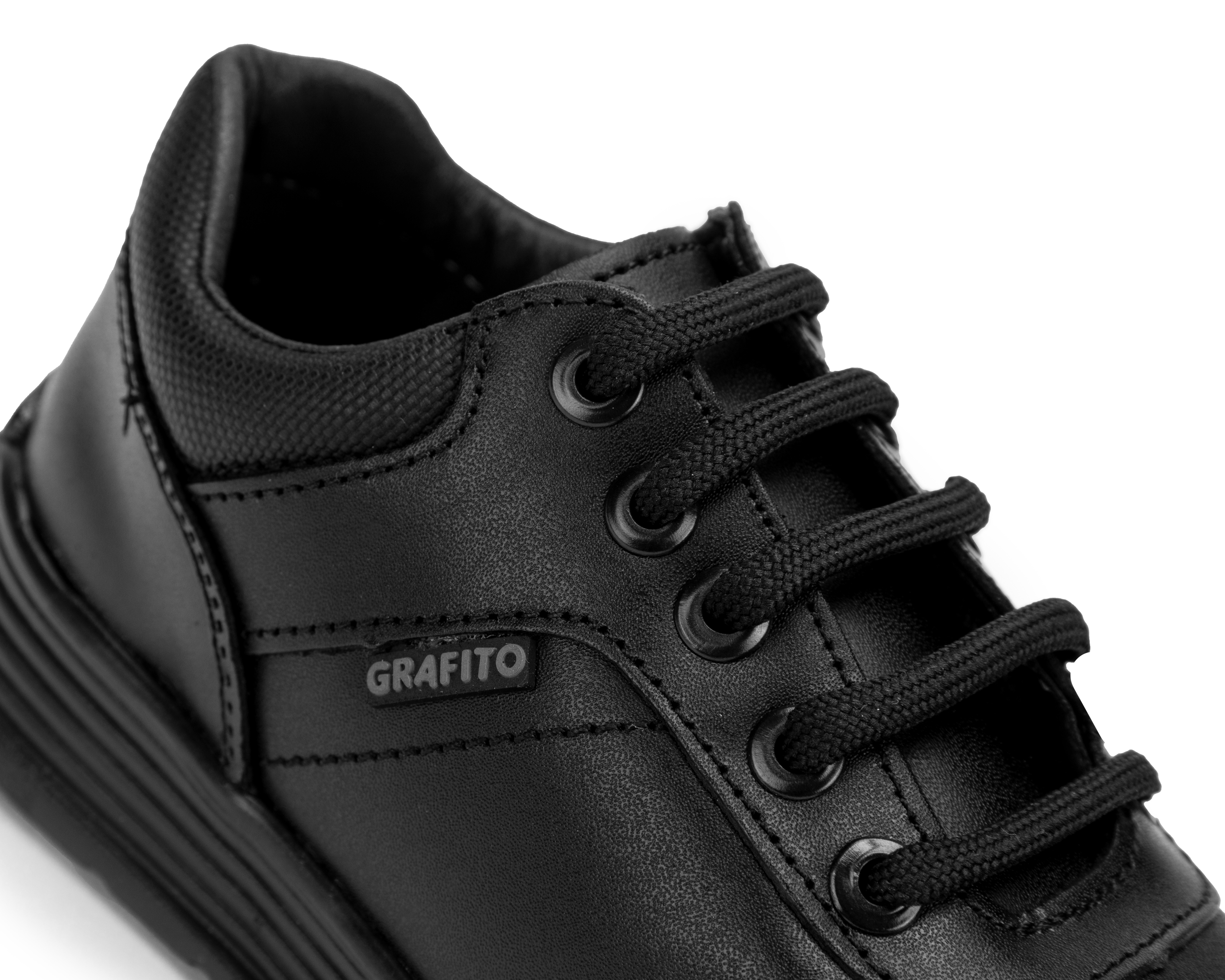 Foto 6 | Foto 6 | Zapatos Escolares Grafito de Piel para Niño