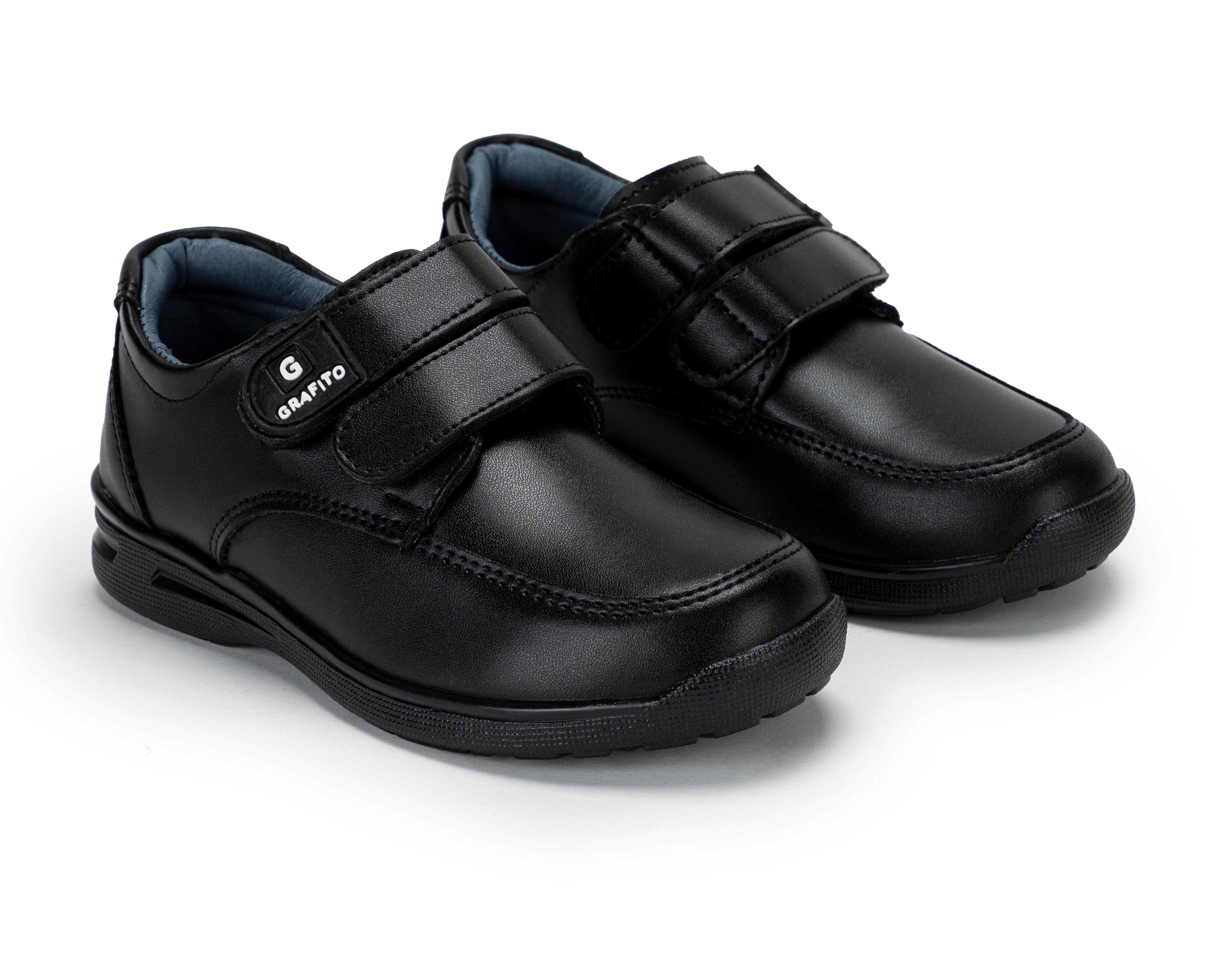 Zapatos Escolares Grafito para Niño