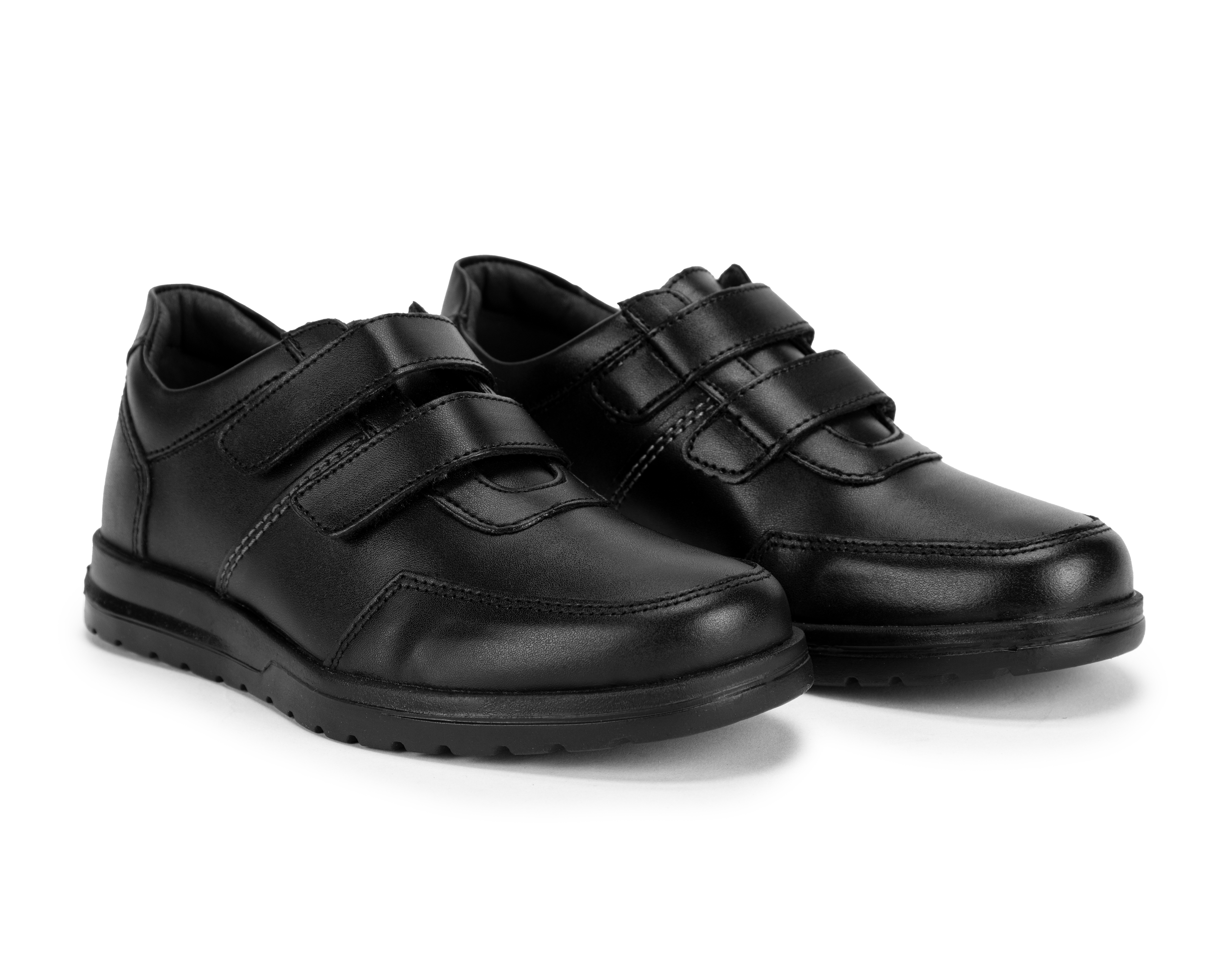 Zapatos Escolares Grafito de Piel Juveniles