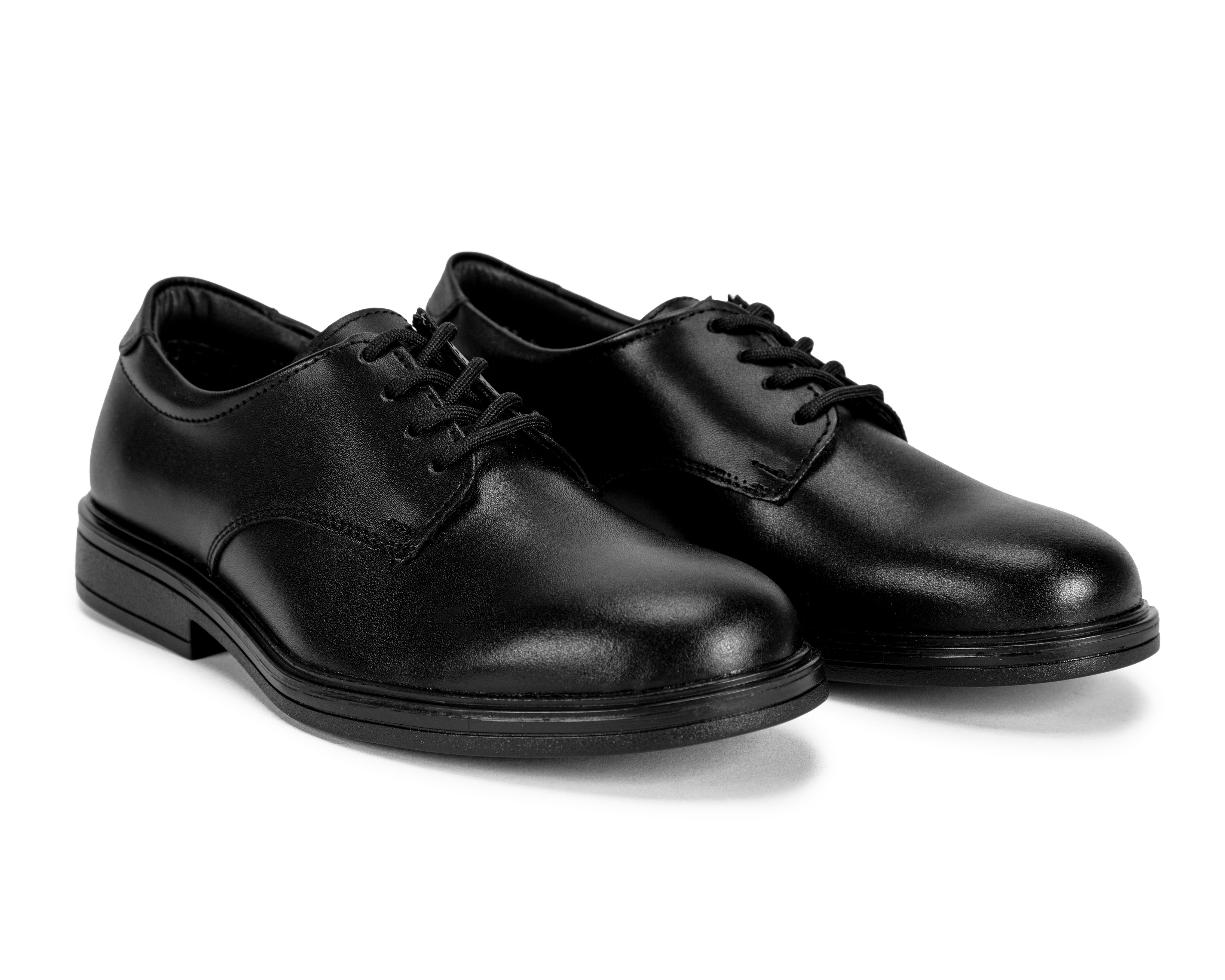 Zapatos Escolares Grafito de Piel Juveniles