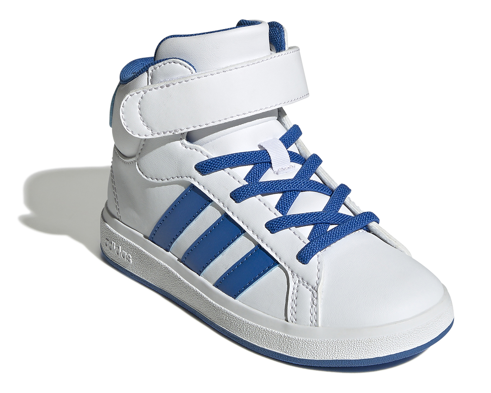 Foto 2 pulgar | Foto 1 | Tenis Casuales Adidas Grand Court Mid K Juveniles