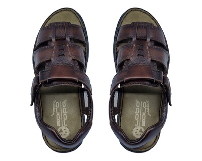 Foto 3 | Foto 3 | Sandalias Confort Lobo Solo de Piel para Hombre