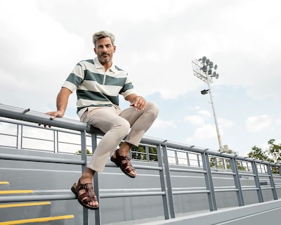 Foto 7 | Foto 7 | Sandalias Confort Lobo Solo de Piel para Hombre