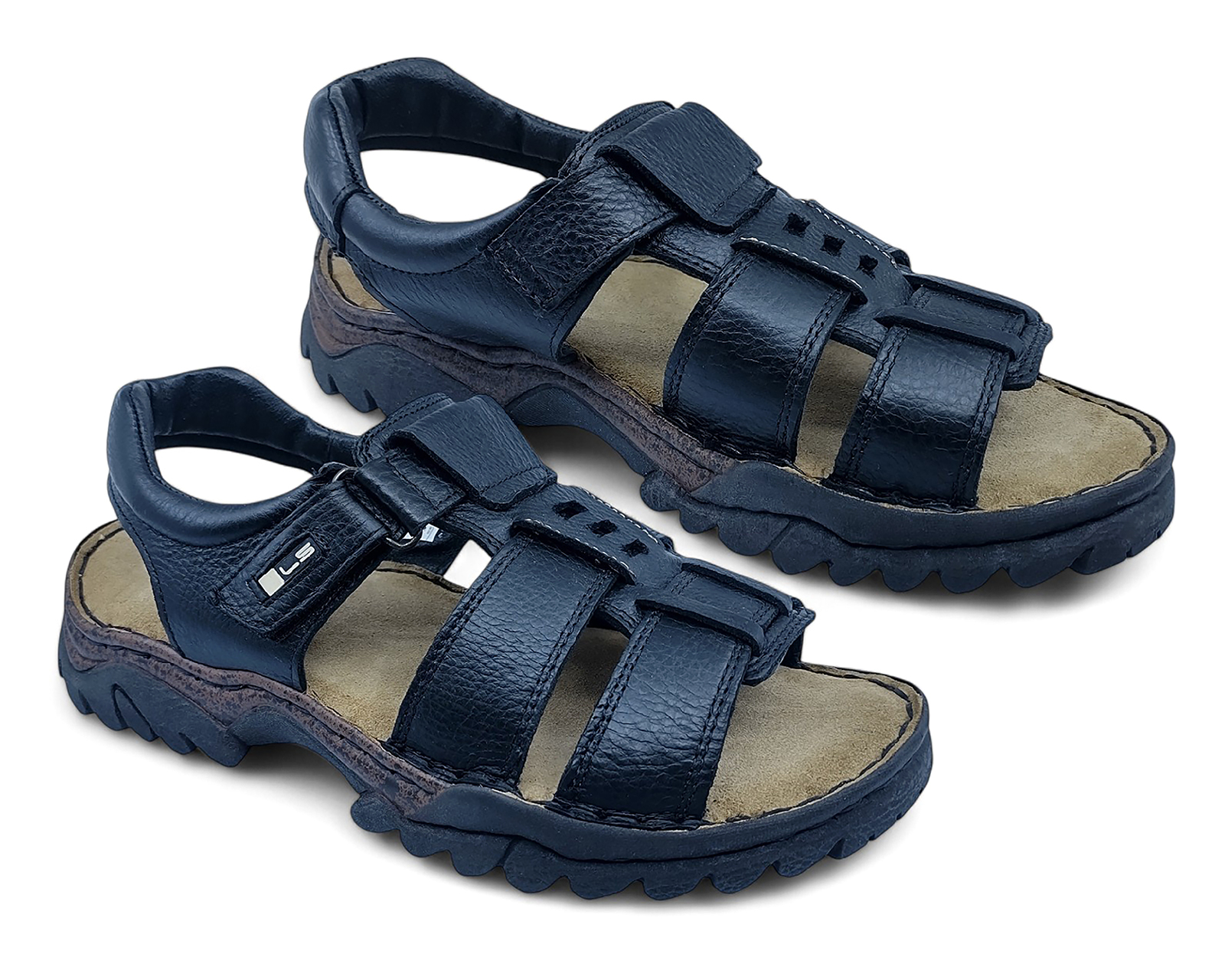 Foto 2 pulgar | Foto 1 | Sandalias Confort Lobo Solo de Piel para Hombre