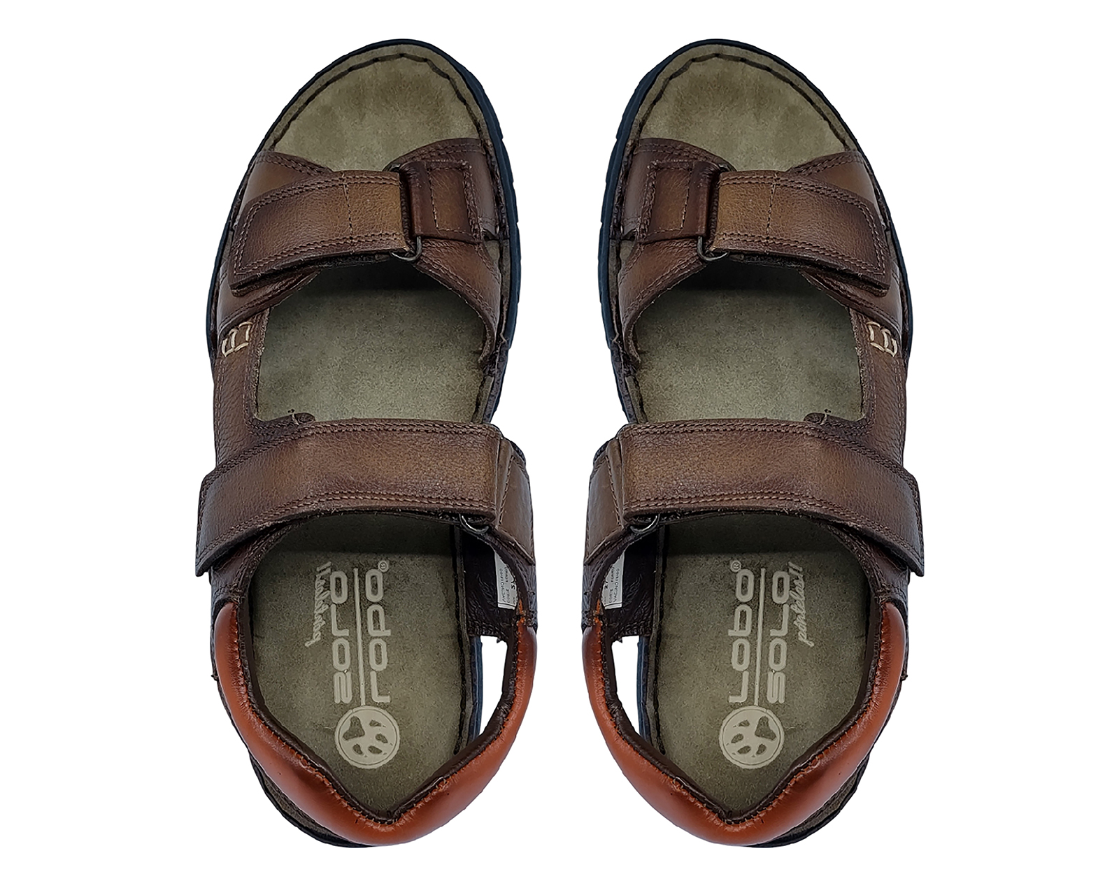 Foto 4 pulgar | Foto 3 | Sandalias Confort Lobo Solo de Piel para Hombre