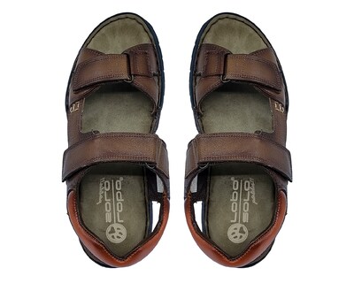 Foto 3 | Foto 3 | Sandalias Confort Lobo Solo de Piel para Hombre