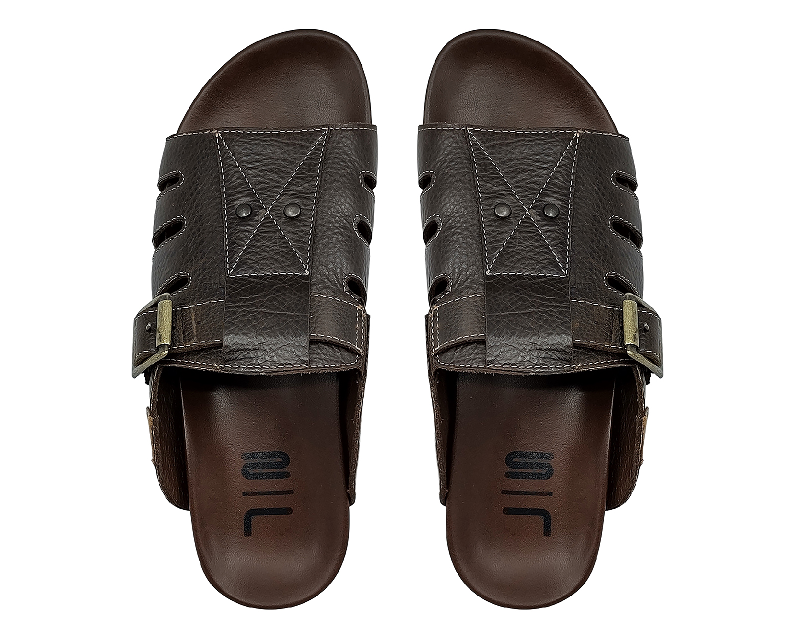 Foto 4 pulgar | Foto 3 | Sandalias de Playa Lobo Solo de Piel para Hombre