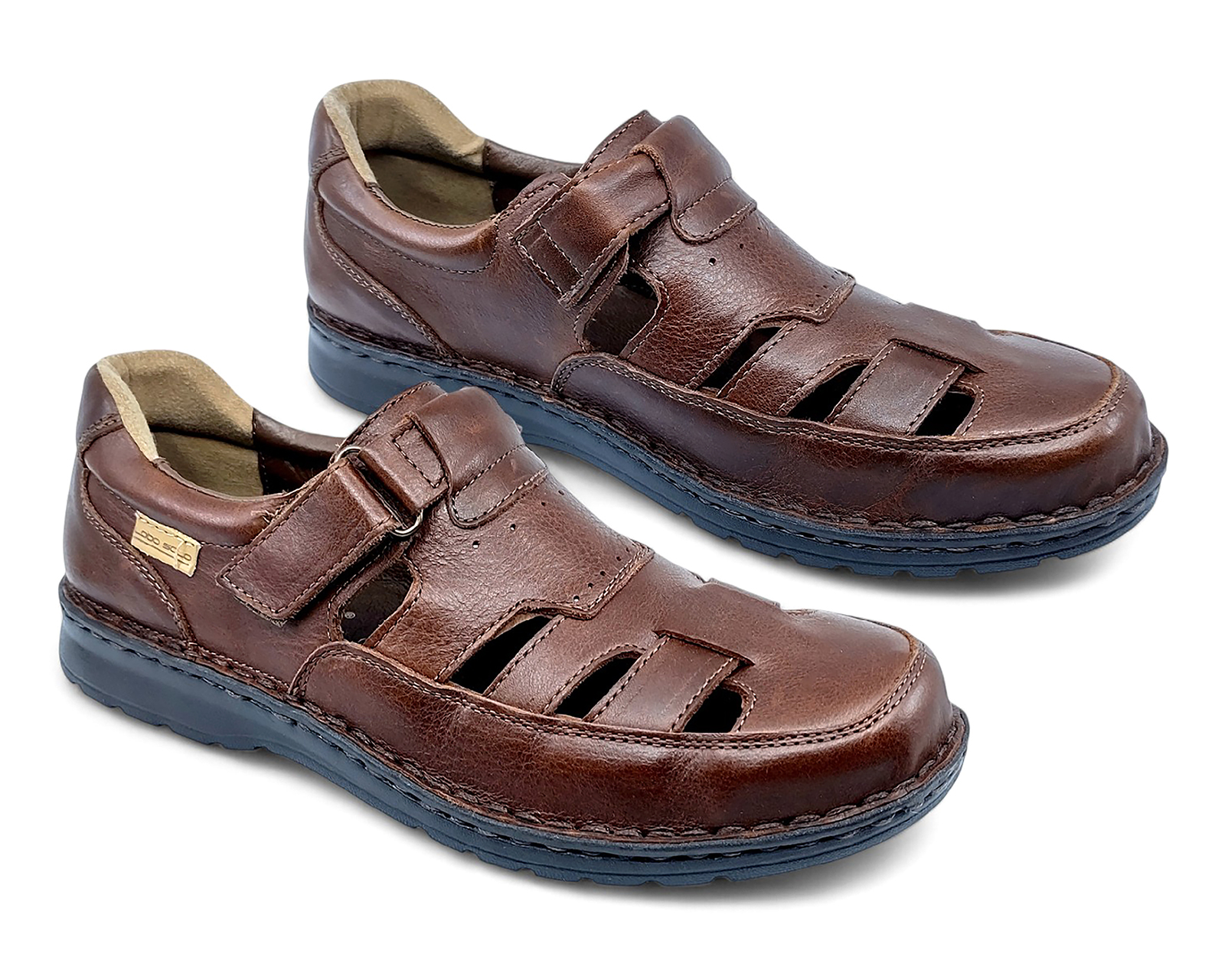 Foto 2 pulgar | Foto 1 | Sandalias de Playa Lobo Solo de Piel para Hombre