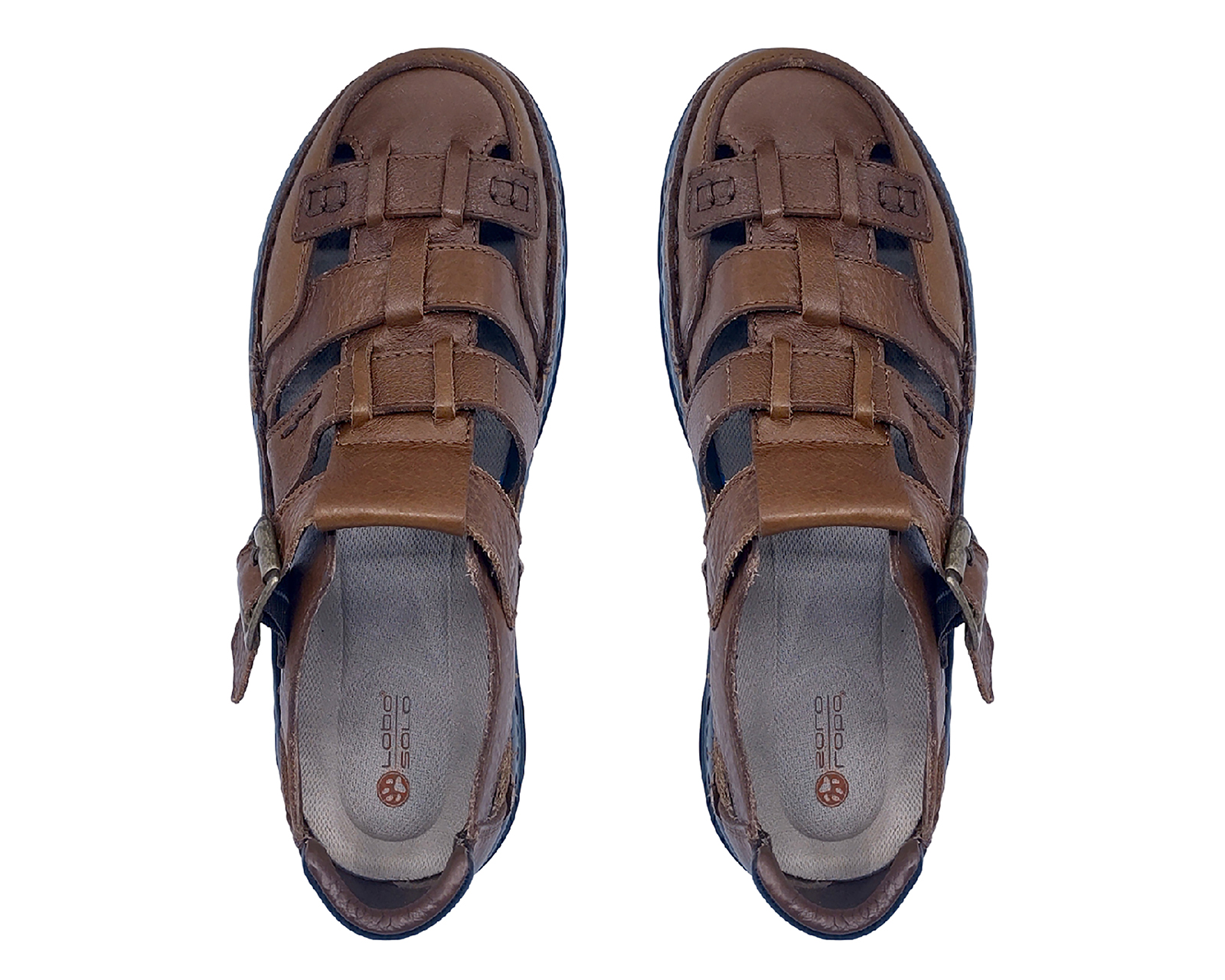 Foto 4 pulgar | Foto 3 | Sandalias de Playa Lobo Solo de Piel para Hombre