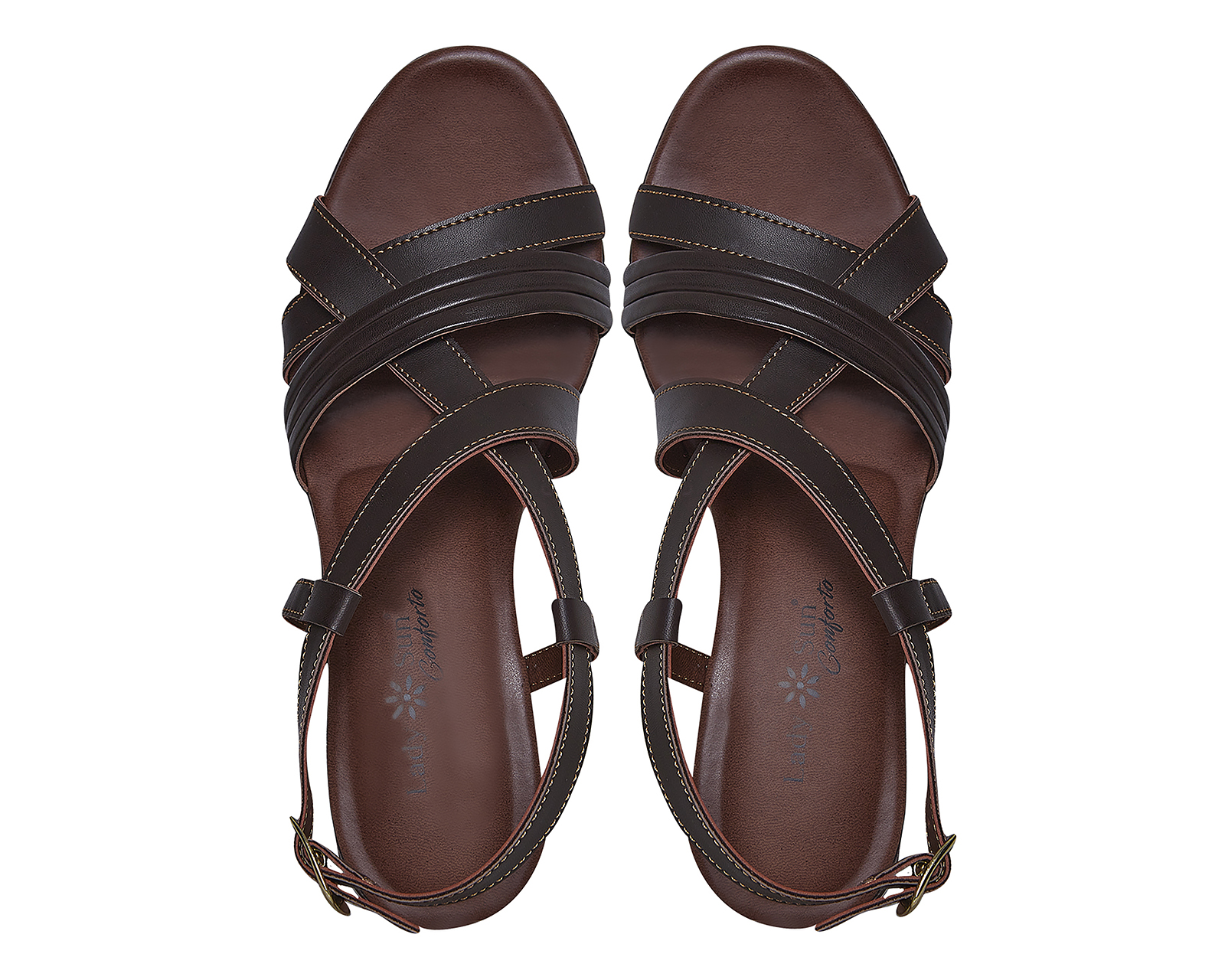 Foto 4 pulgar | Foto 3 | Sandalias Confort Lady Sun Conforto para Mujer