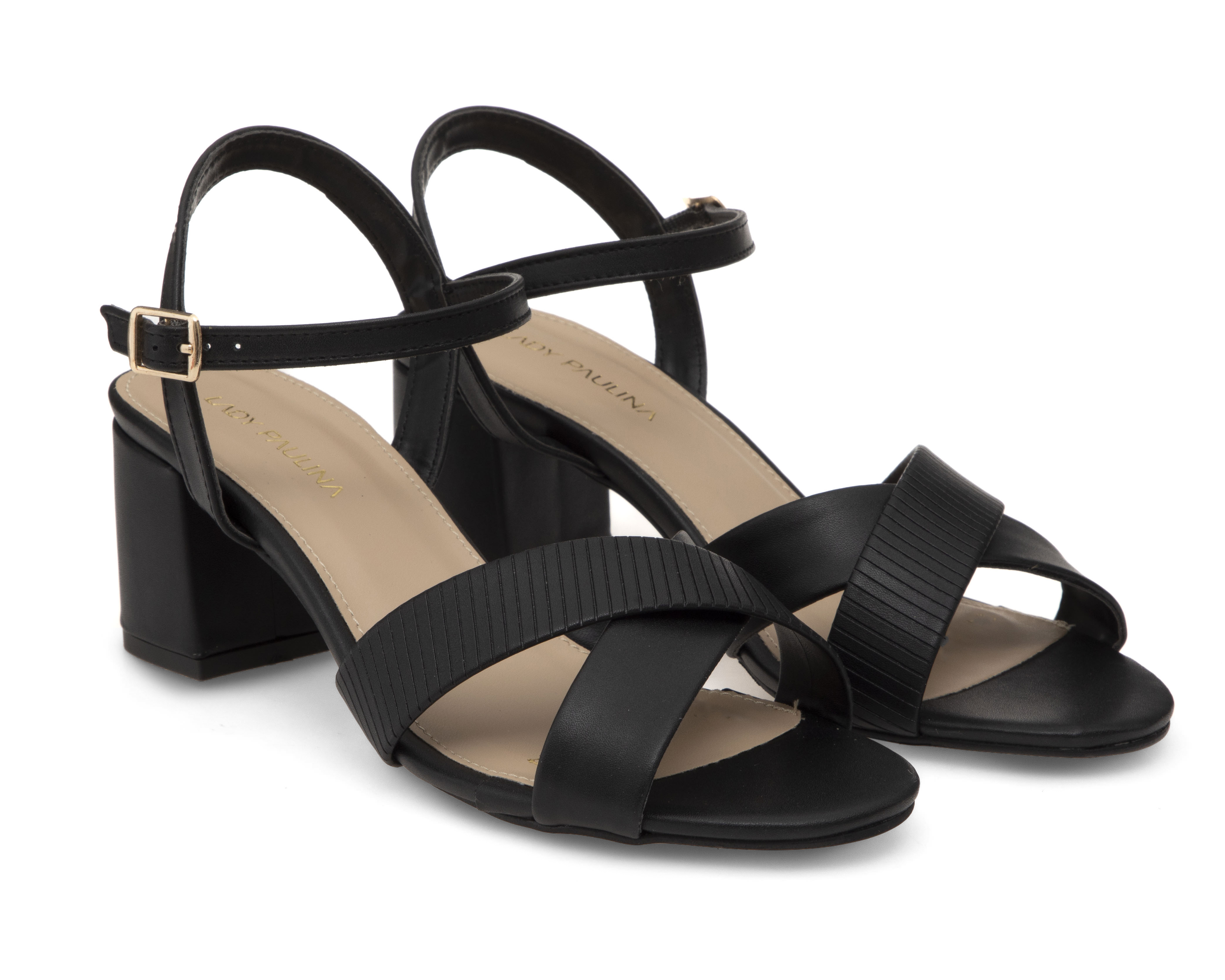 Foto 1 | Foto 1 | Sandalias de Tacón Lady Paulina Almendra para Mujer