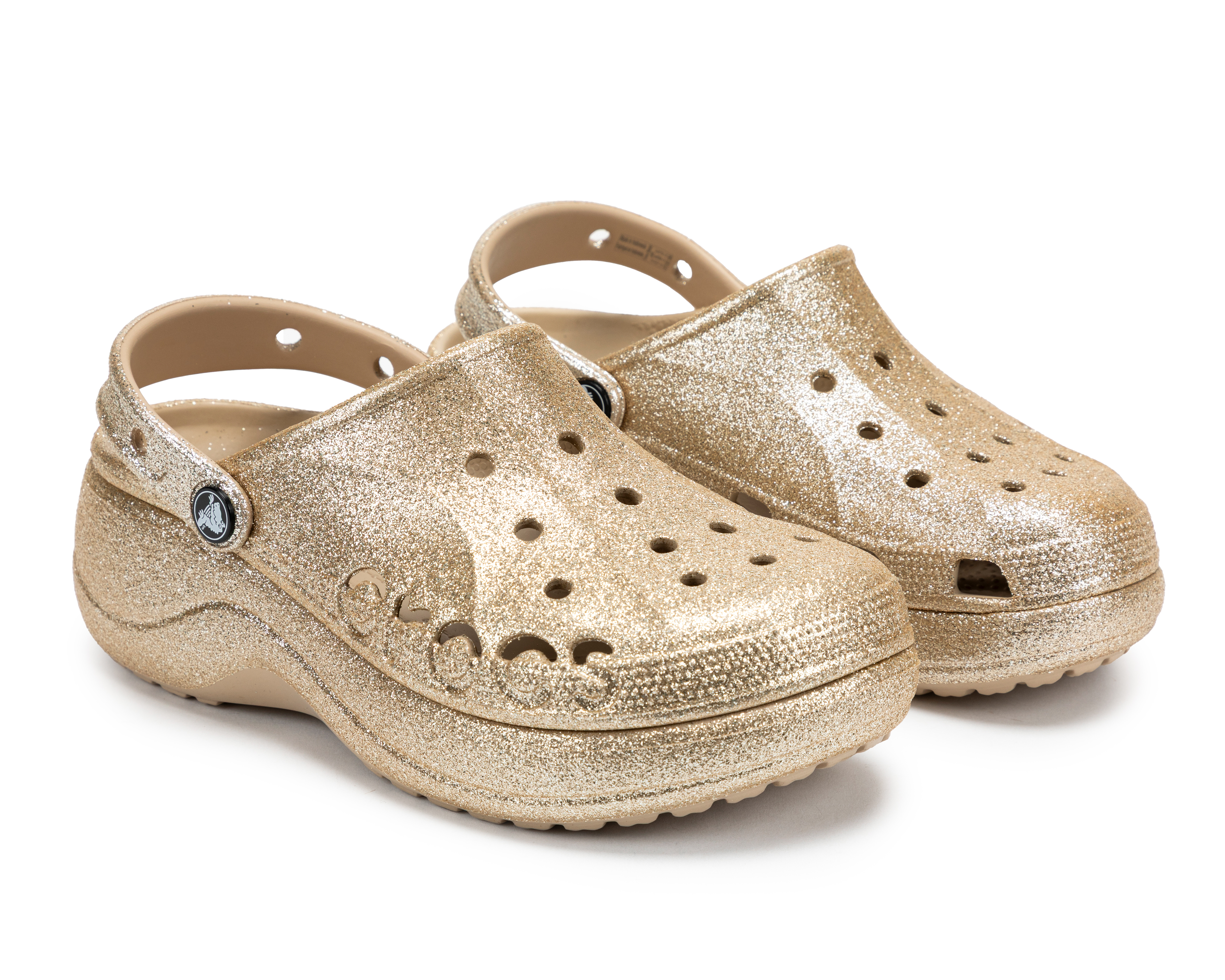 Foto 2 pulgar | Foto 1 | Sandalias Crocs Baya Platform Glitter para Mujer