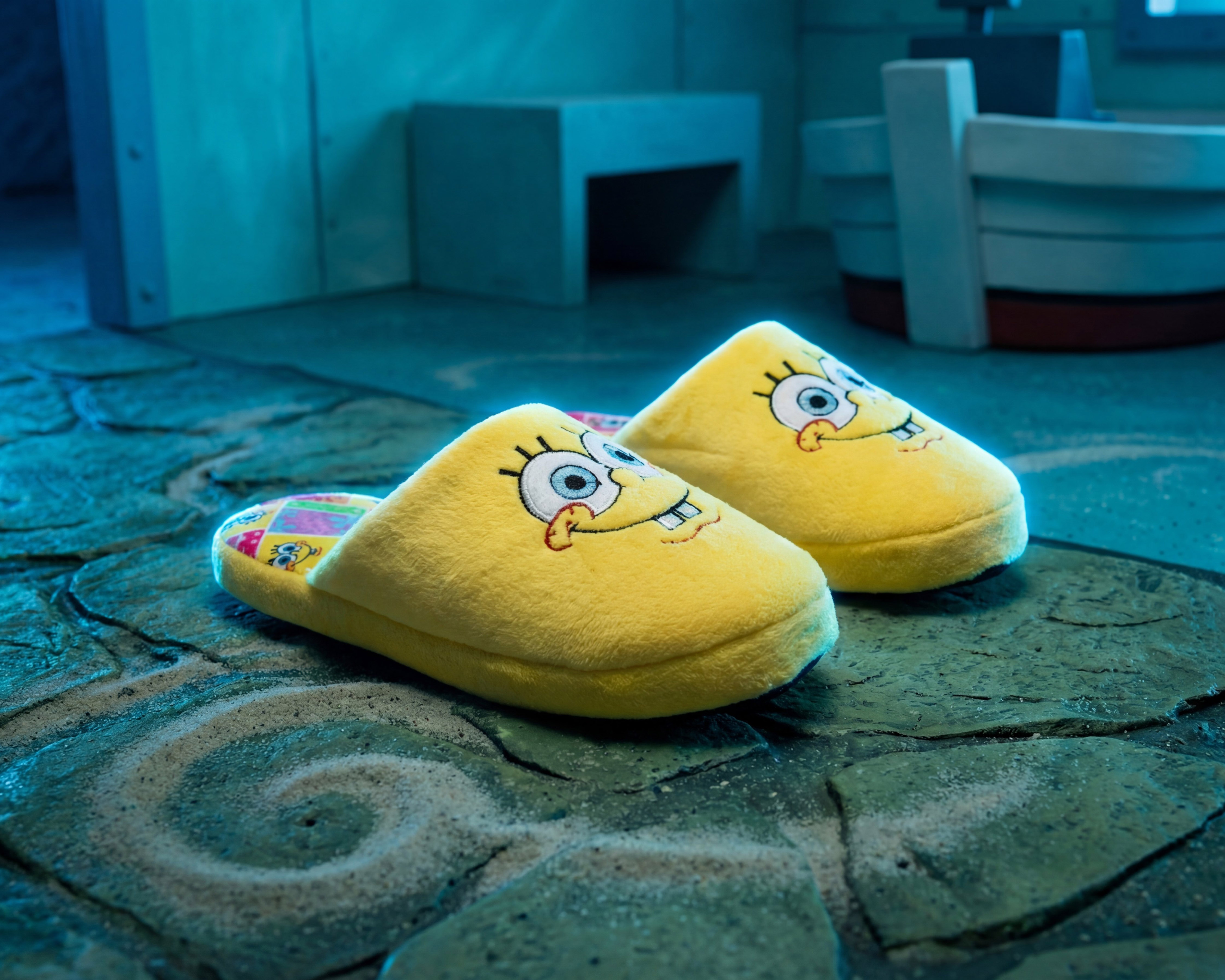 Foto 7 | Foto 7 | Pantuflas para Niño Bob Esponja