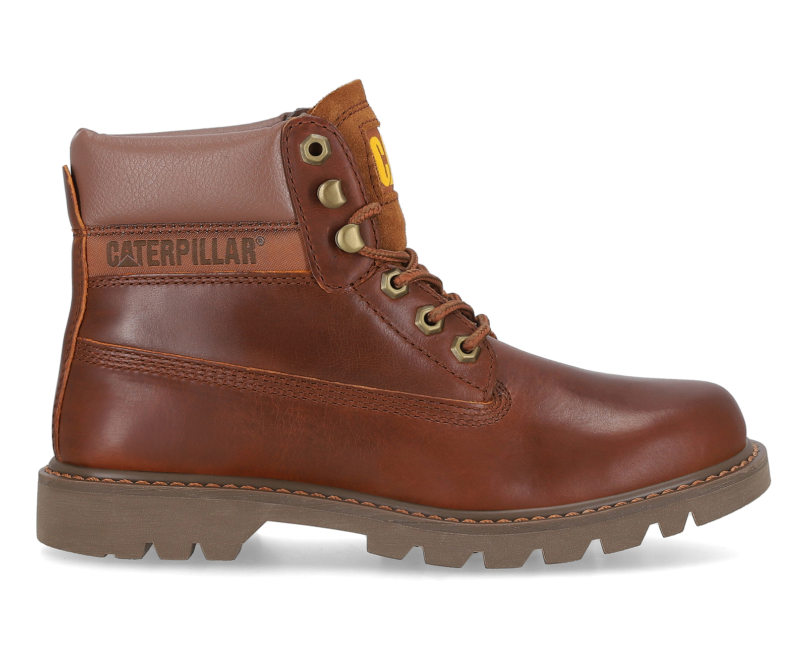 Foto 3 pulgar | Foto 2 | Botas Casuales CAT de Piel Colorado 20 Yam para Hombre