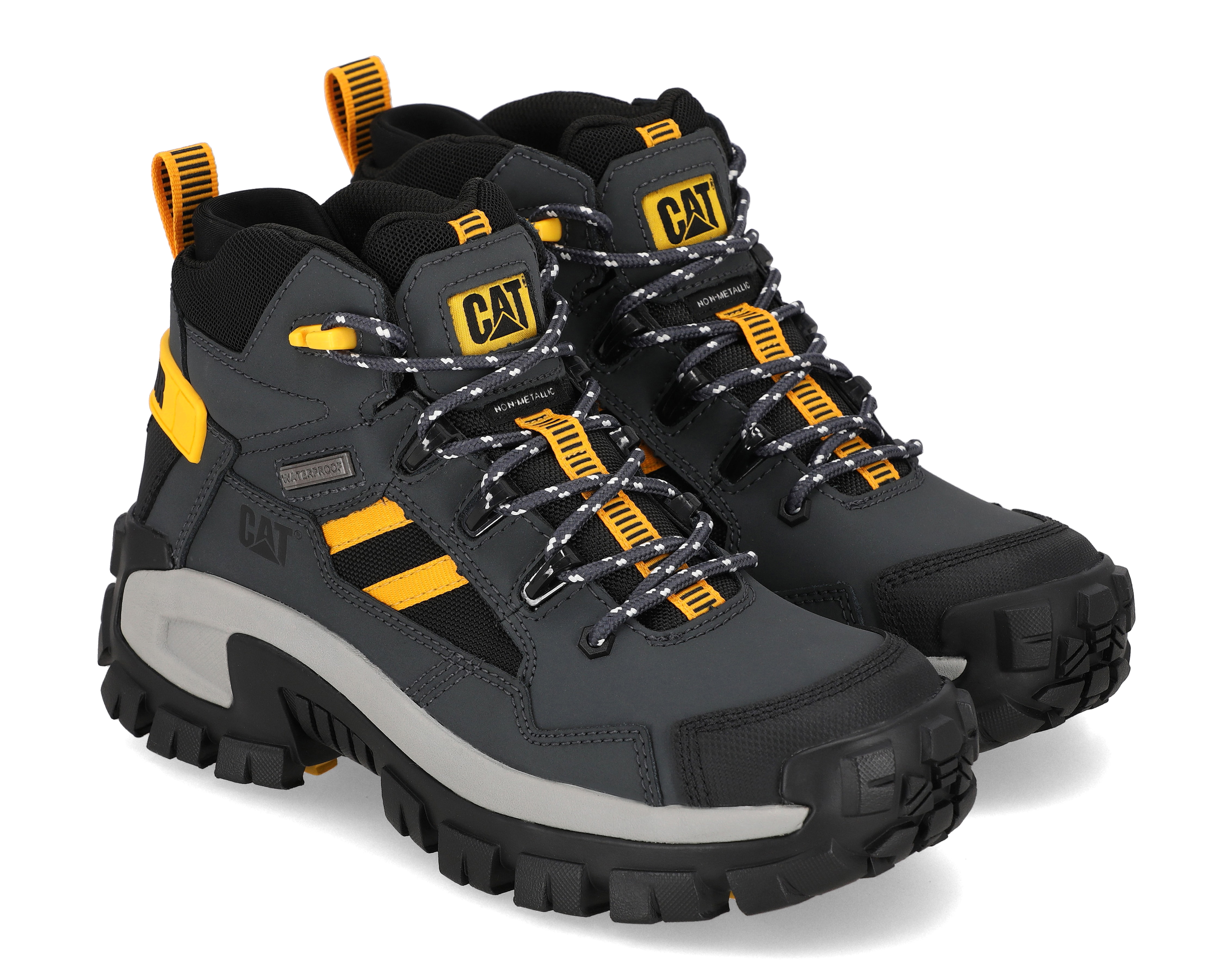 Botas de Trabajo CAT Invader Mid Vent de Piel para Hombre