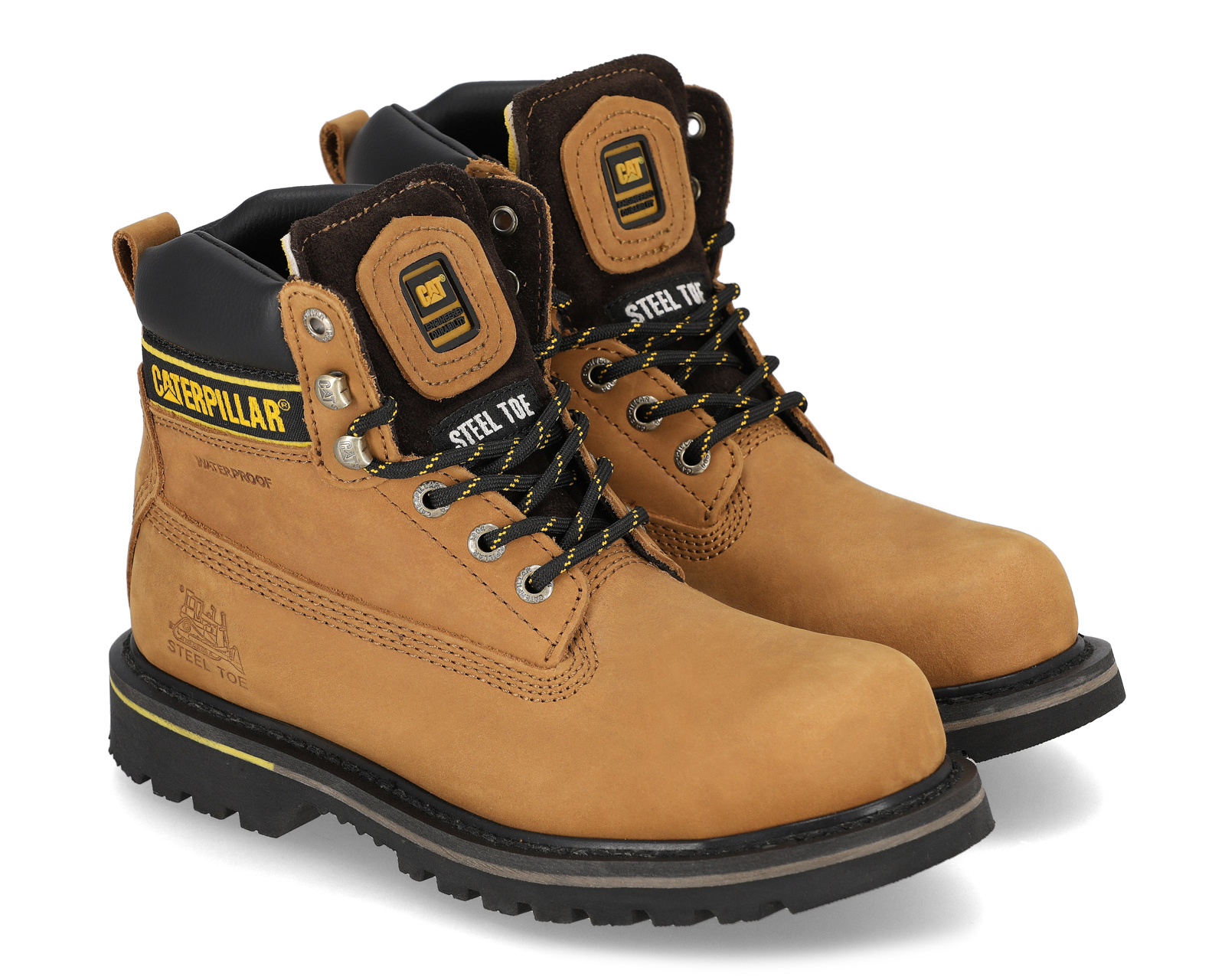 Botas de Trabajo CAT Holton ST WP M4M de Piel para Hombre Certificada