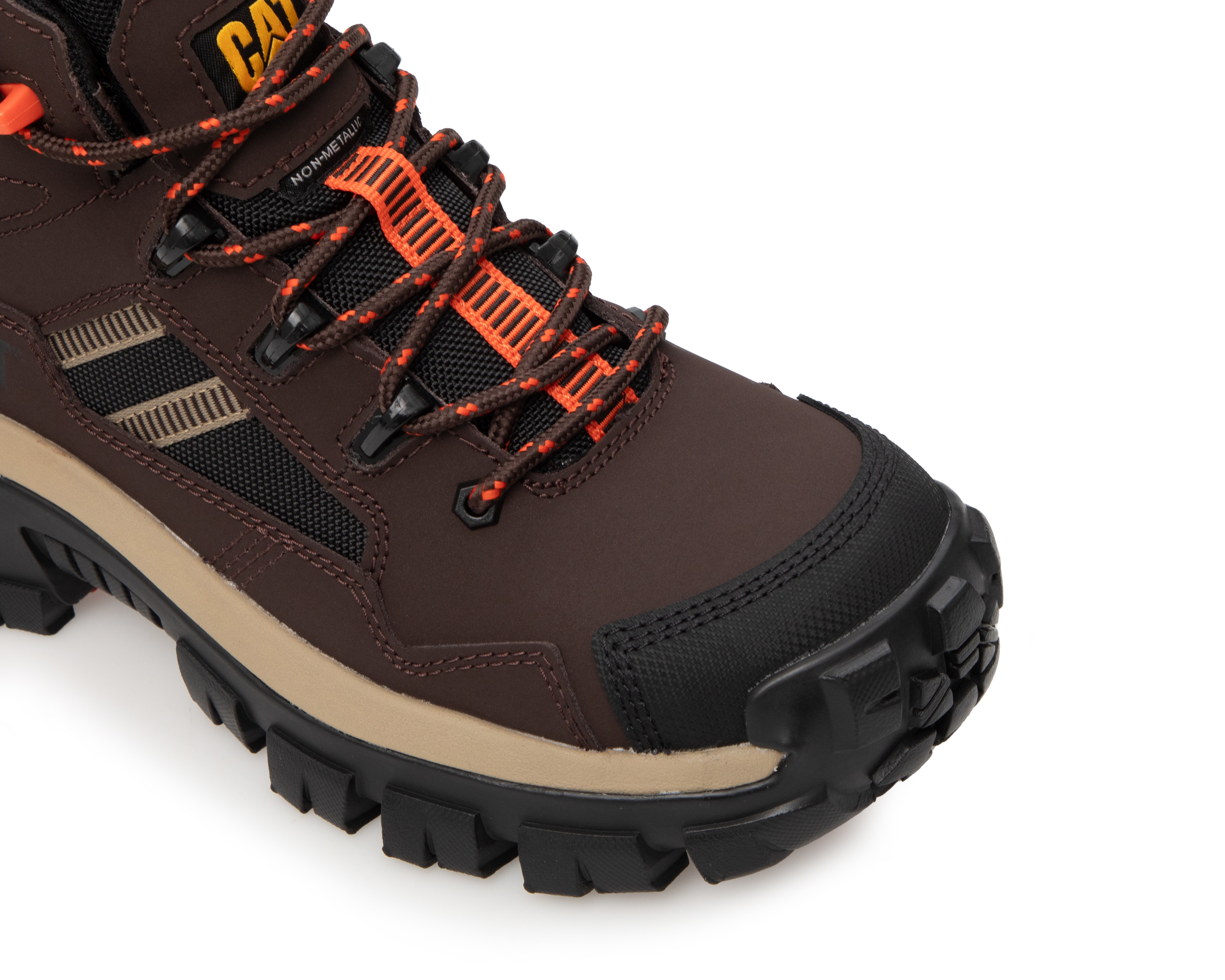 Foto 7 | Foto 6 | Botas de Trabajo CAT Invader Mid Vent de Piel para Hombre Certificada