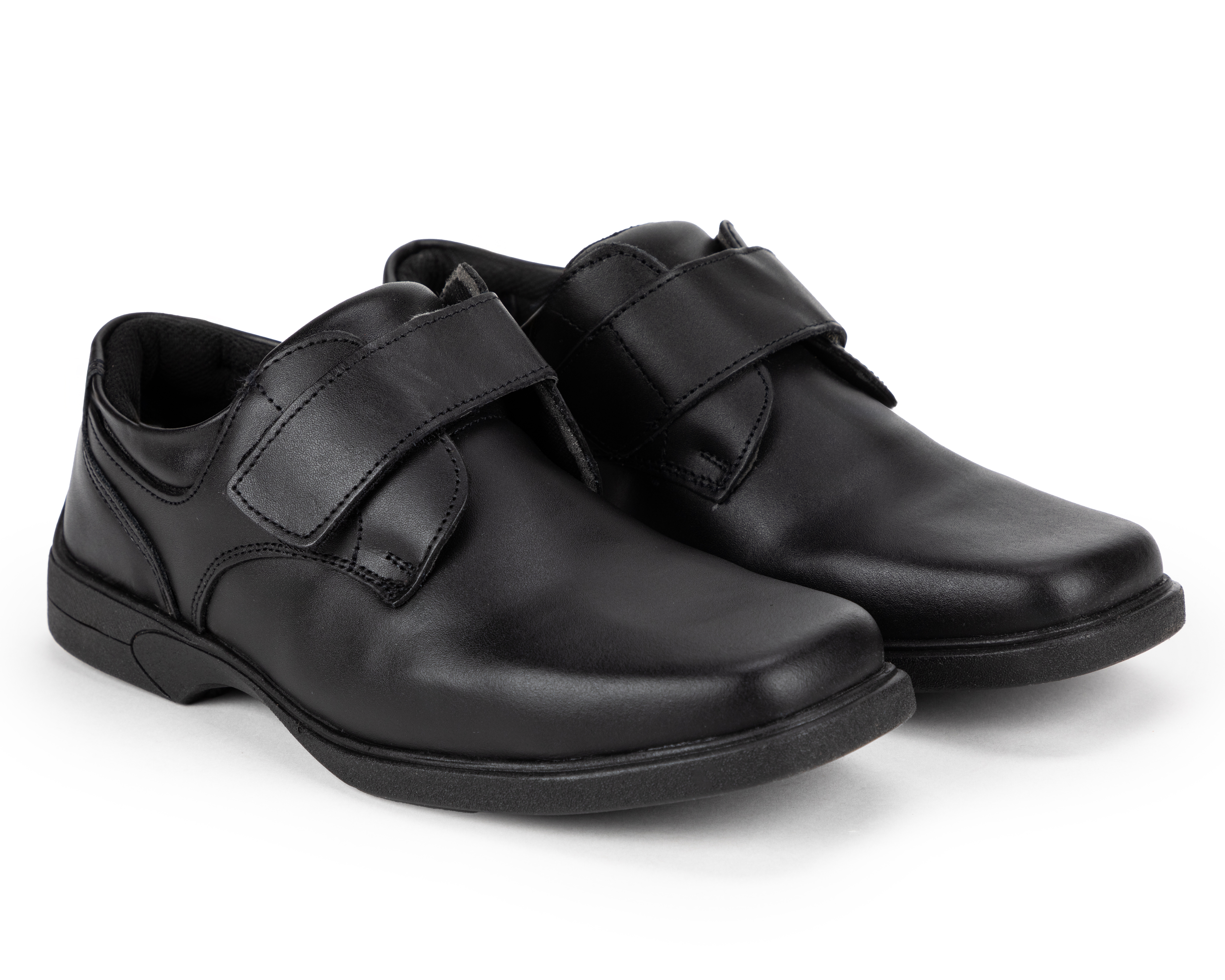 Zapatos Escolares Grafito de Piel Juveniles
