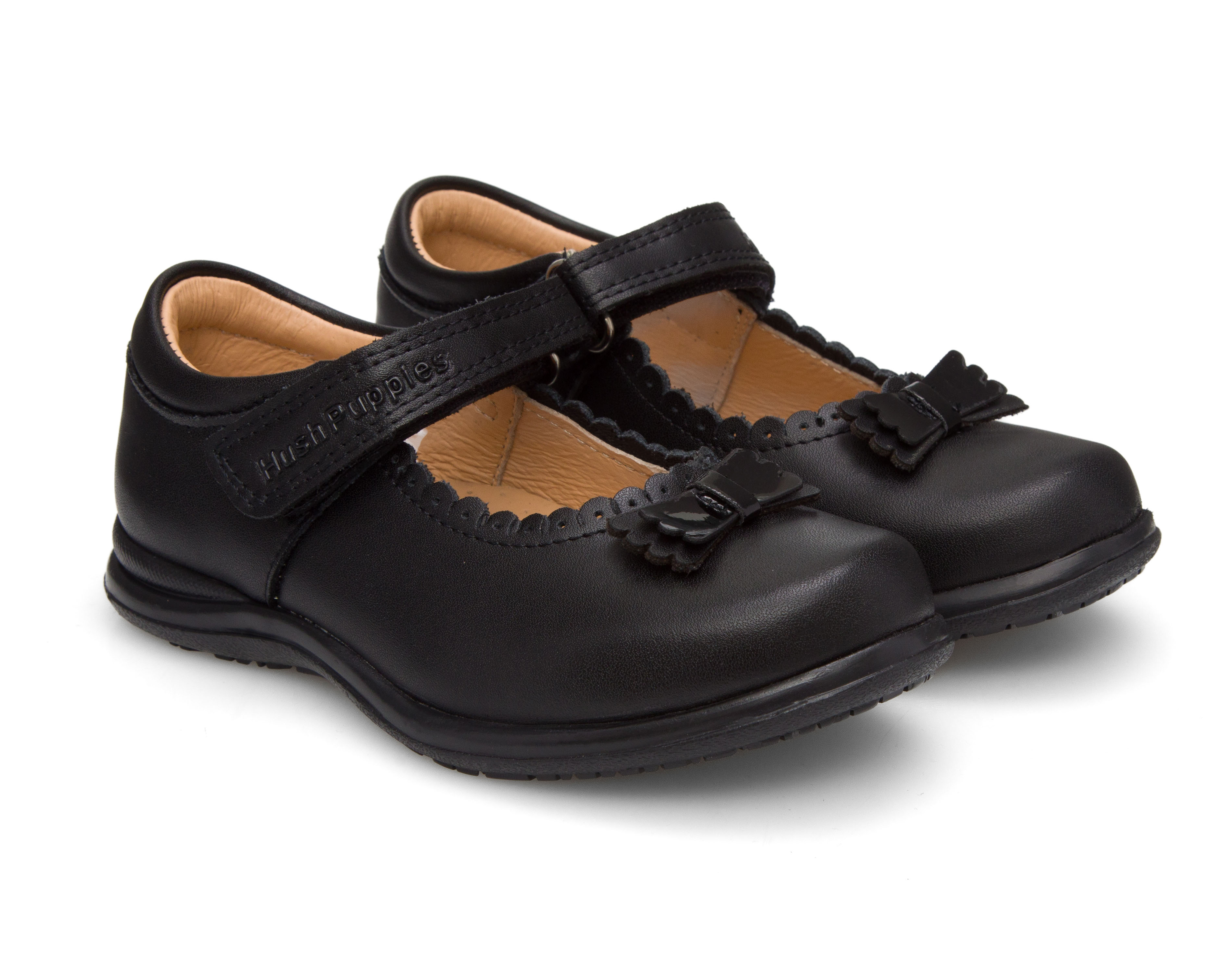 Foto 2 pulgar | Foto 1 | Zapatos Casuales Hush Puppies de Piel para Niña