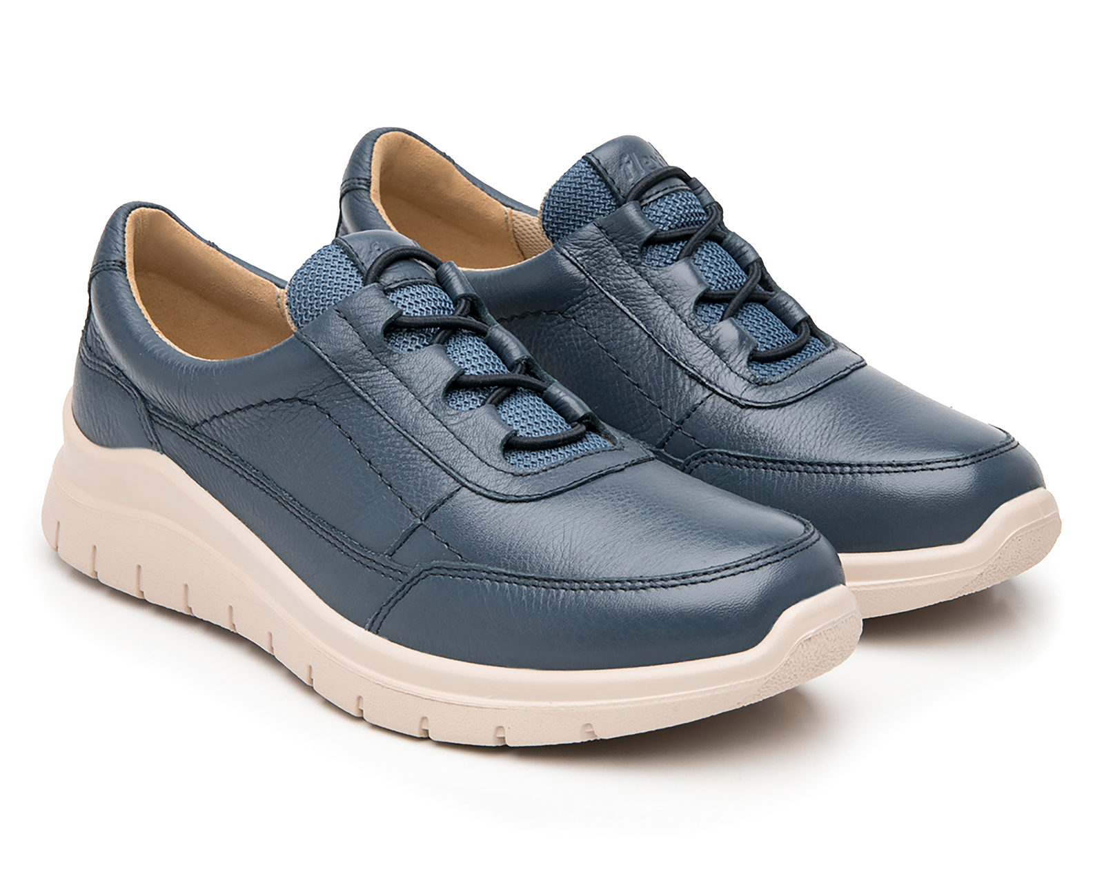 Tenis Casuales Flexi Azure de Piel para Mujer