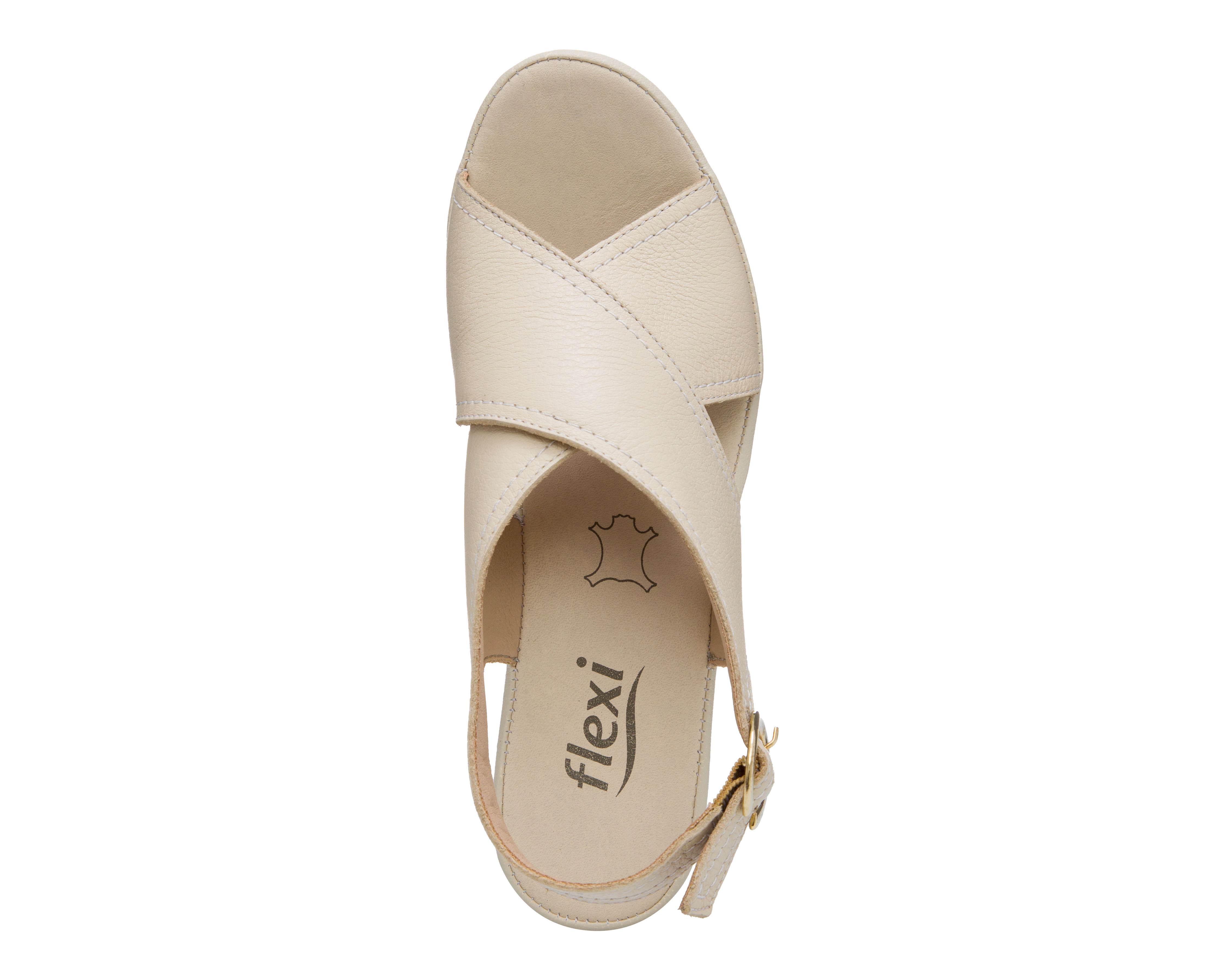 Foto 5 | Foto 5 | Sandalias de Tacón Flexi de Piel para Mujer