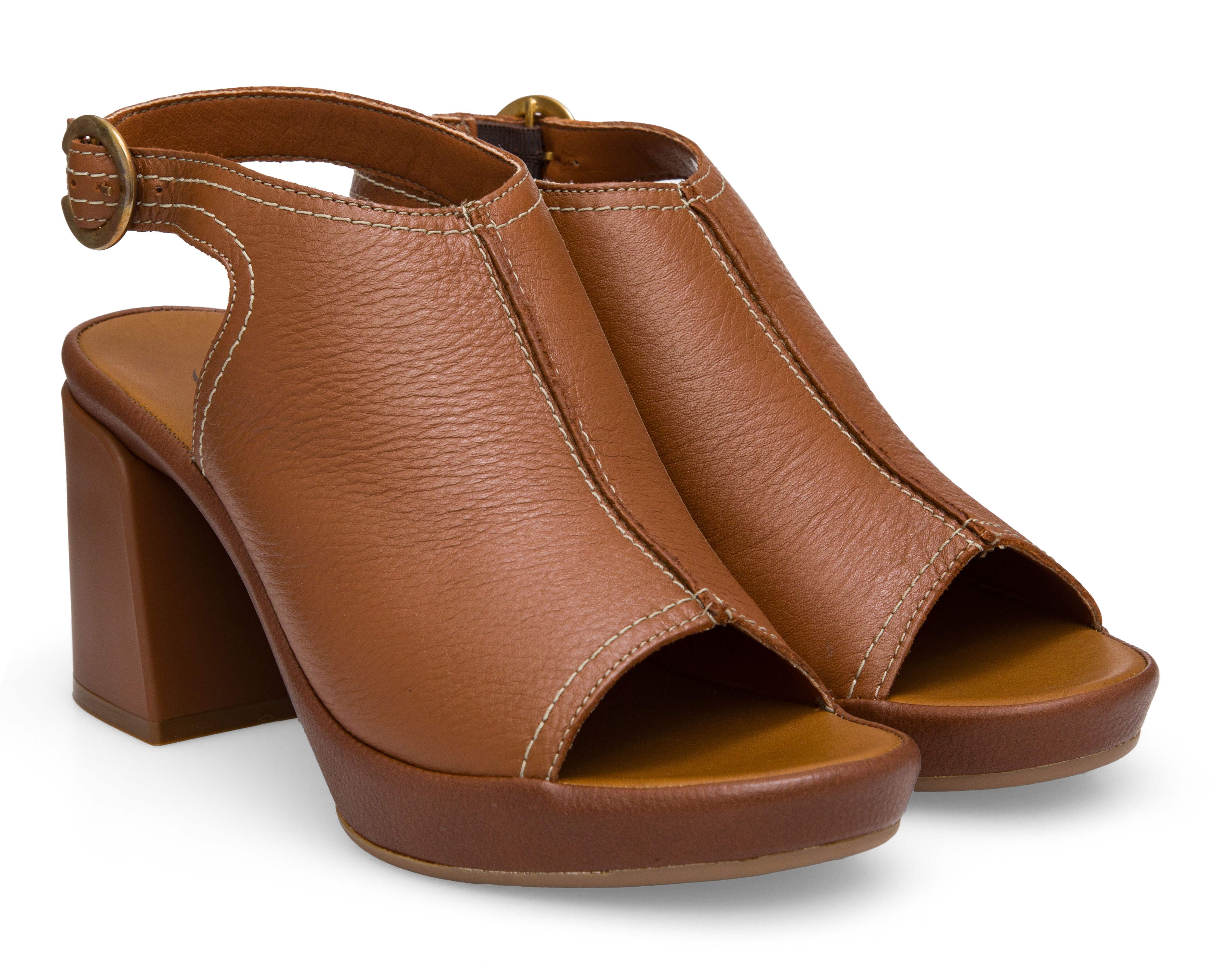 Foto 1 | Foto 1 | Sandalias de Tacón Flexi de Piel para Mujer