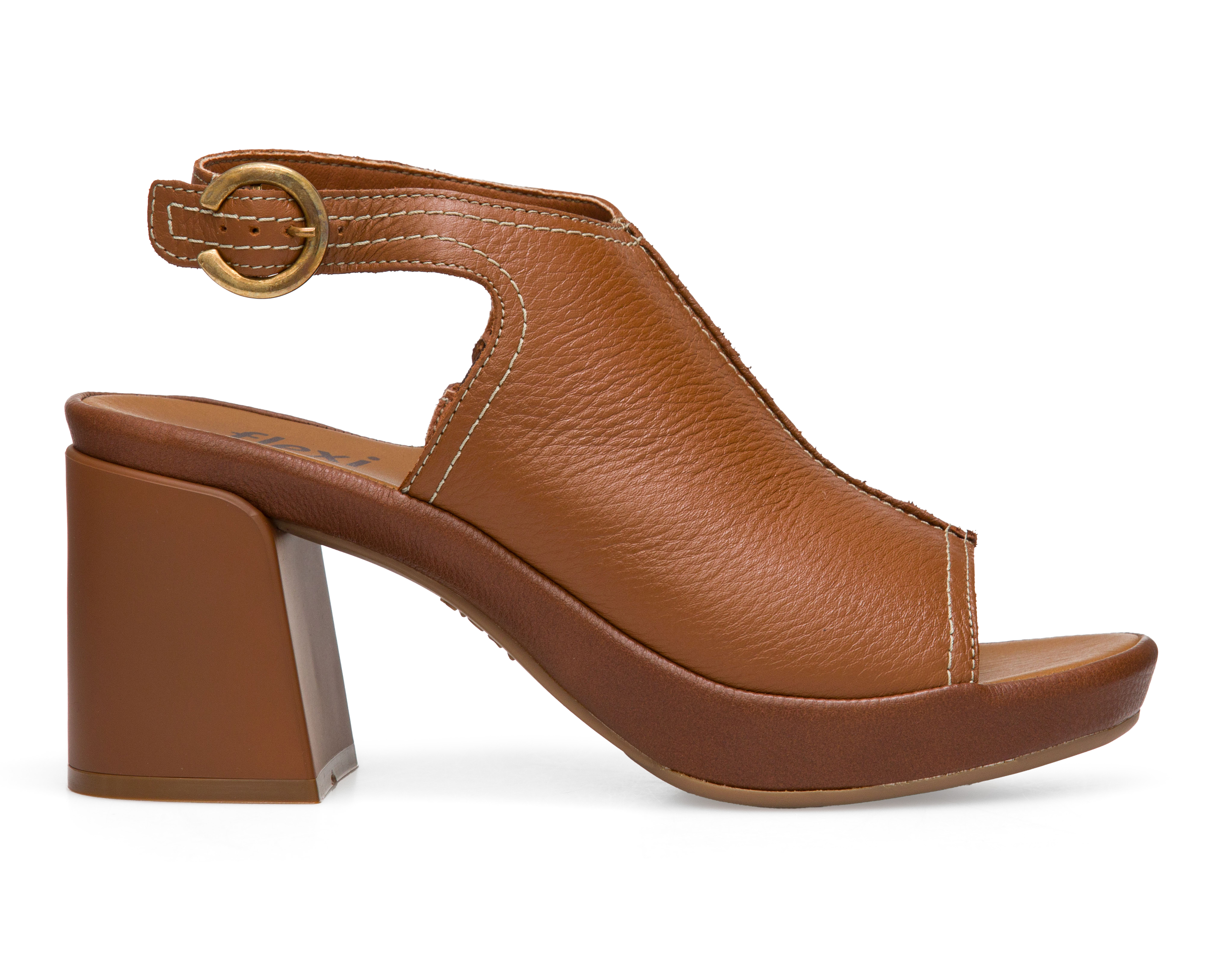 Foto 2 | Foto 2 | Sandalias de Tacón Flexi de Piel para Mujer