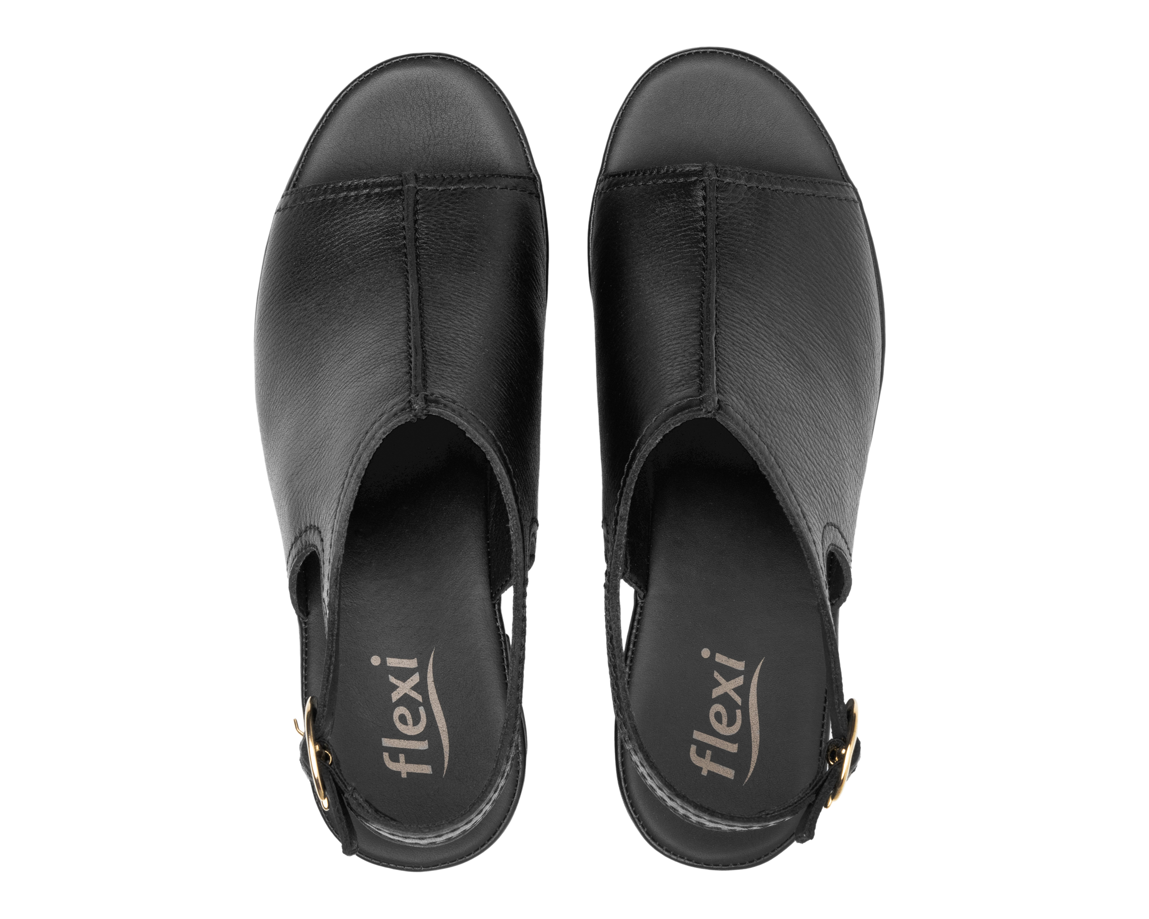 Foto 4 pulgar | Foto 3 | Sandalias de Tacón Flexi de Piel para Mujer