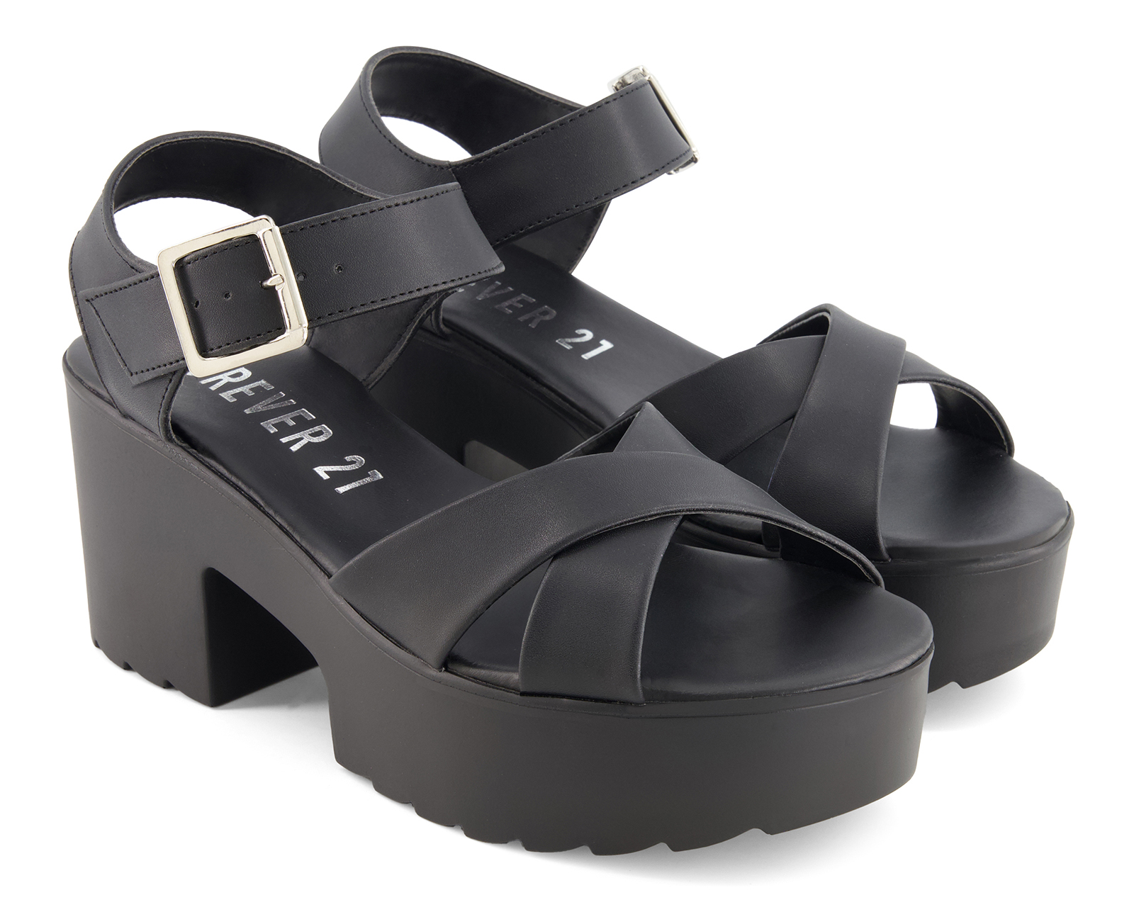 Foto 2 pulgar | Foto 1 | Sandalias de Tacón Forever 21 para Mujer