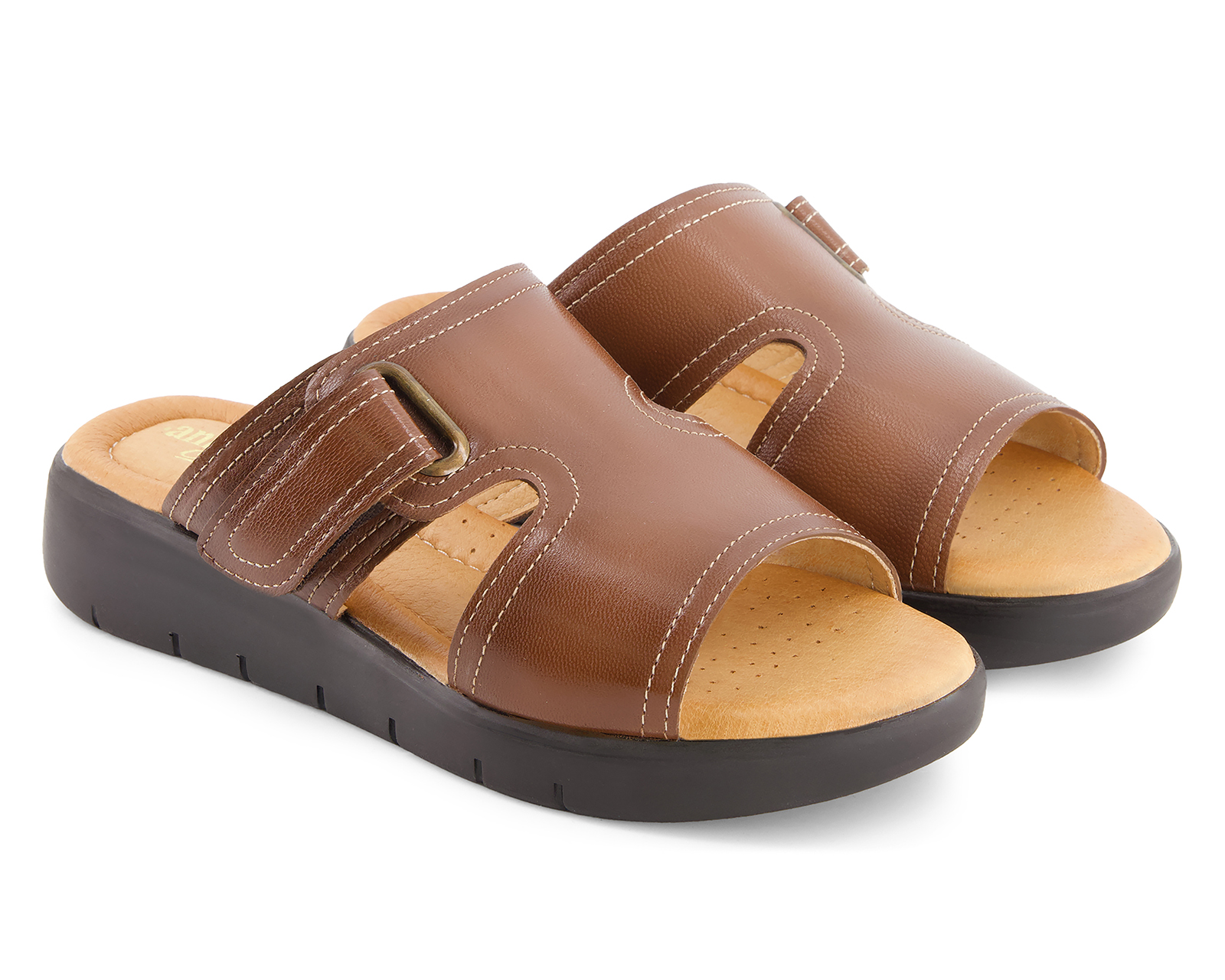 Sandalias Confort Andrea de Piel para Mujer