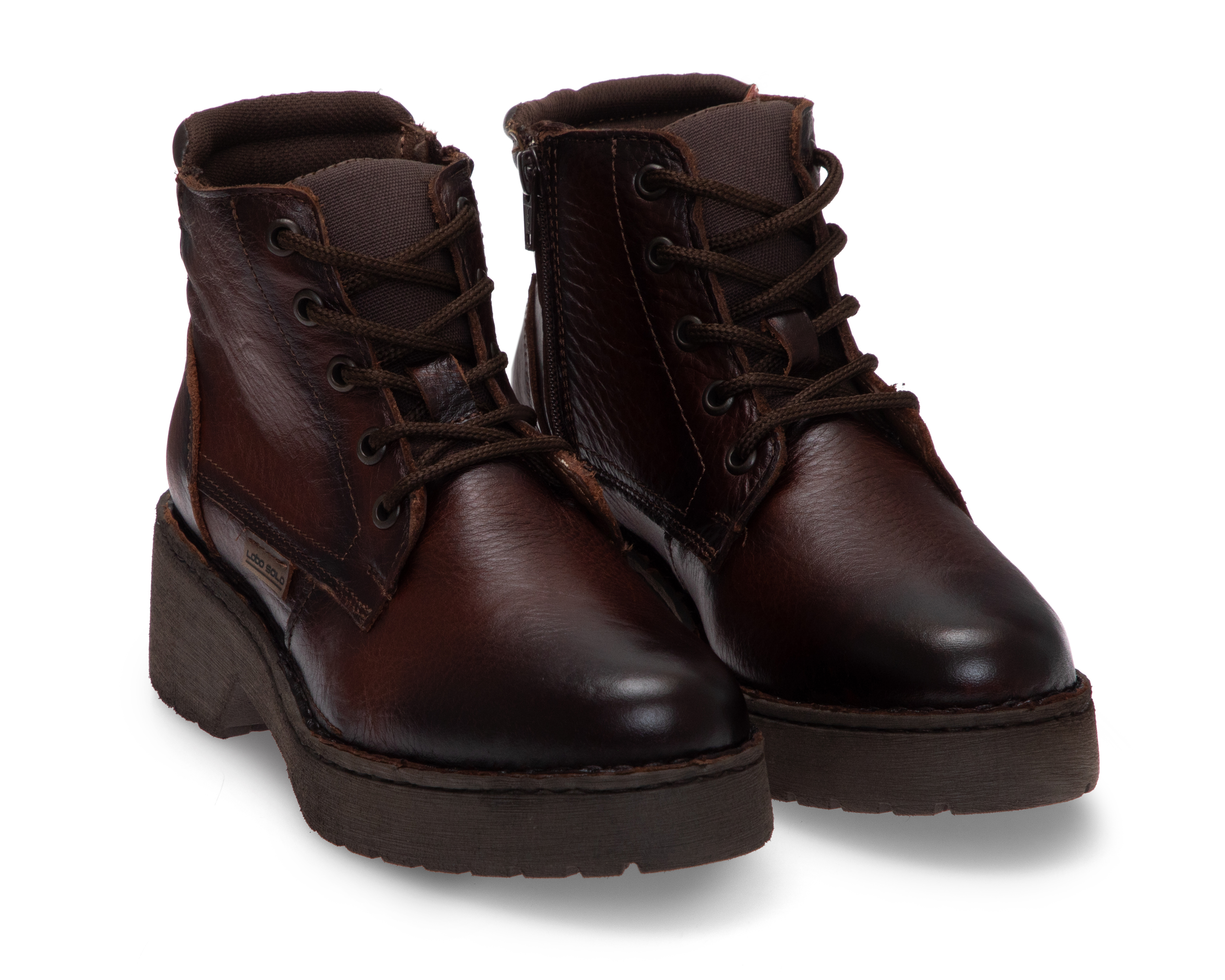 Botas Confort Lobo Solo de Piel para Mujer