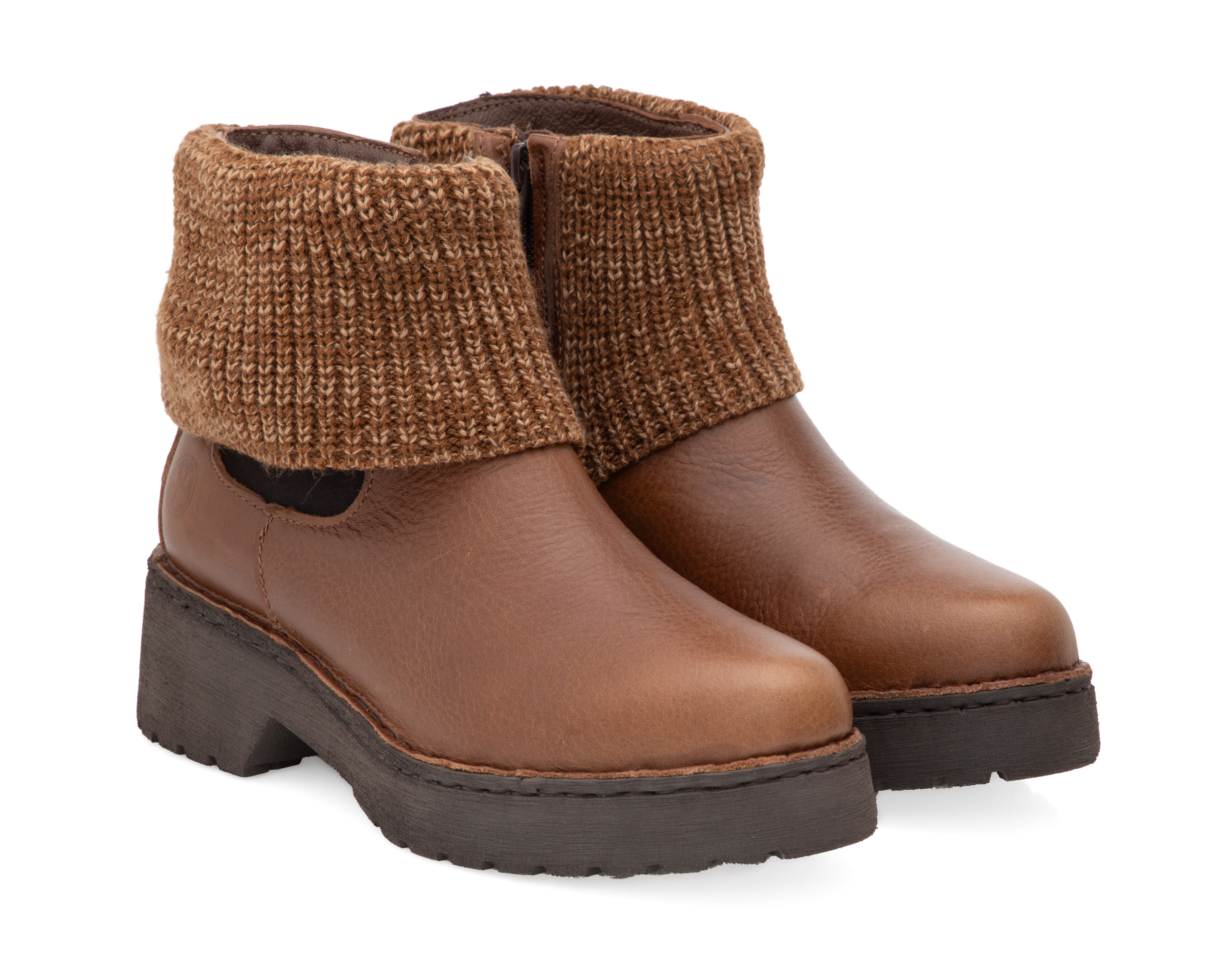 Botas Confort Lobo Solo de Piel para Mujer