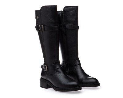 Foto 1 | Foto 1 | Botas Confort Lobo Solo de Piel para Mujer