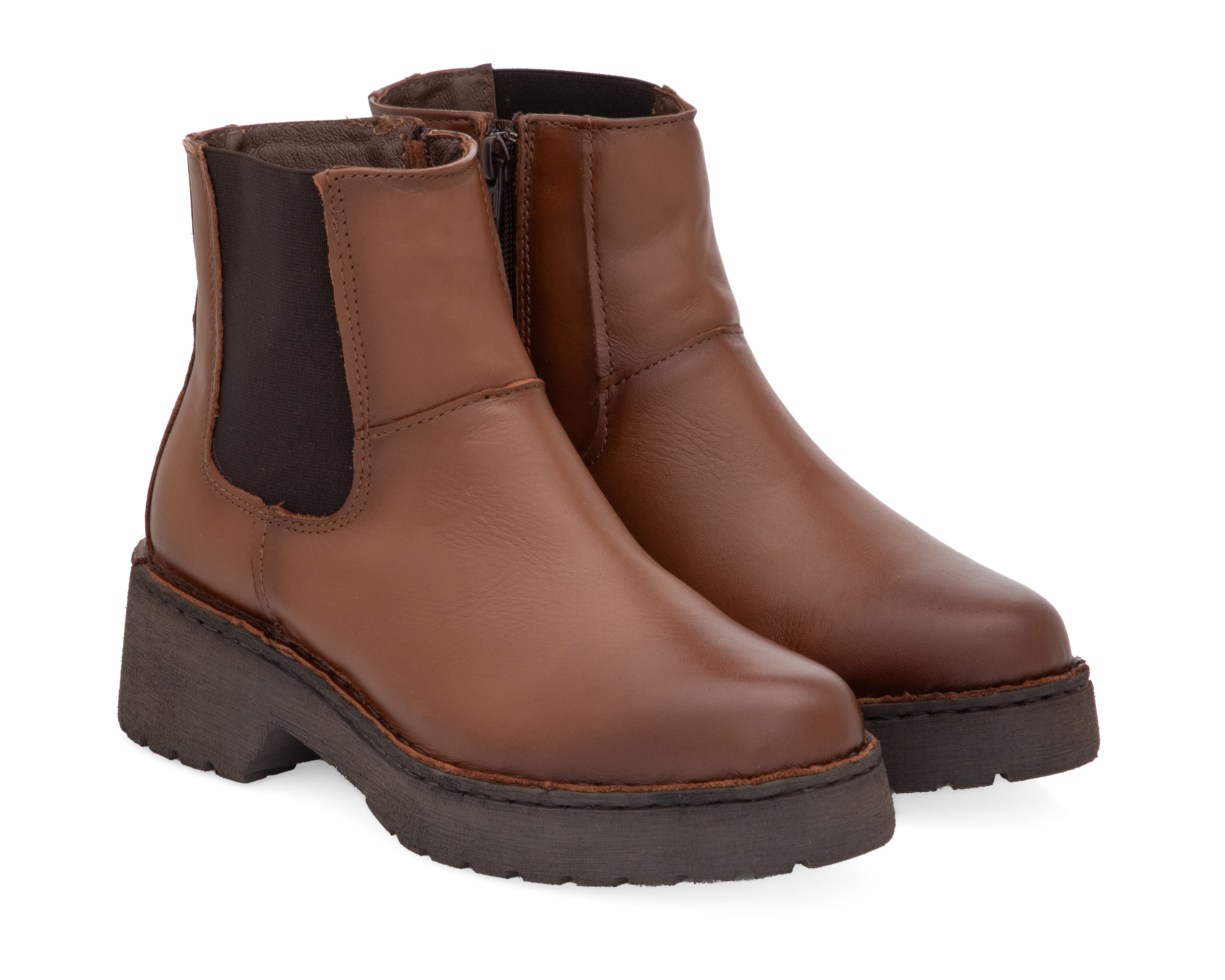 Botas Confort Lobo Solo de Piel para Mujer