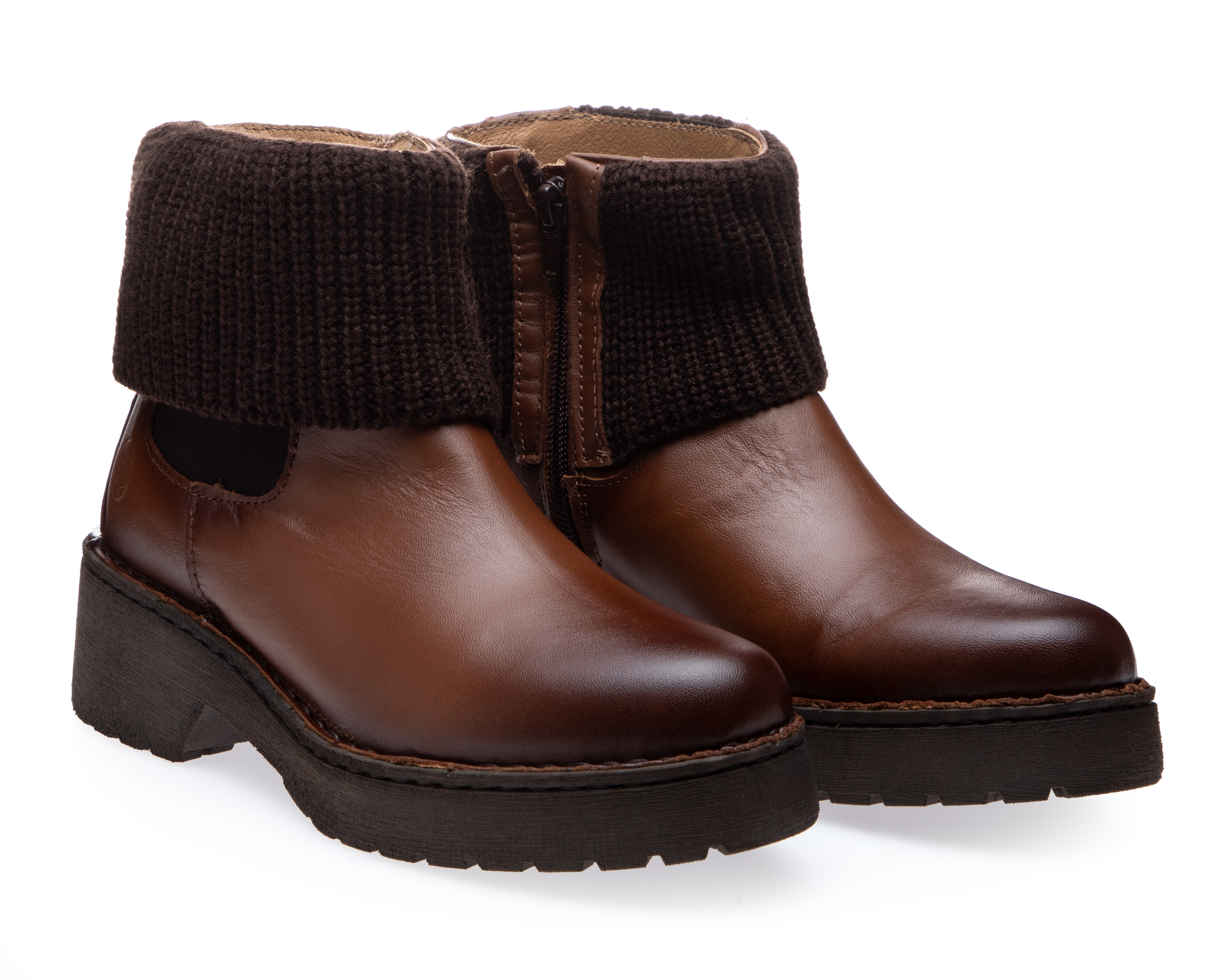 Botas Confort Lobo Solo de Piel para Mujer