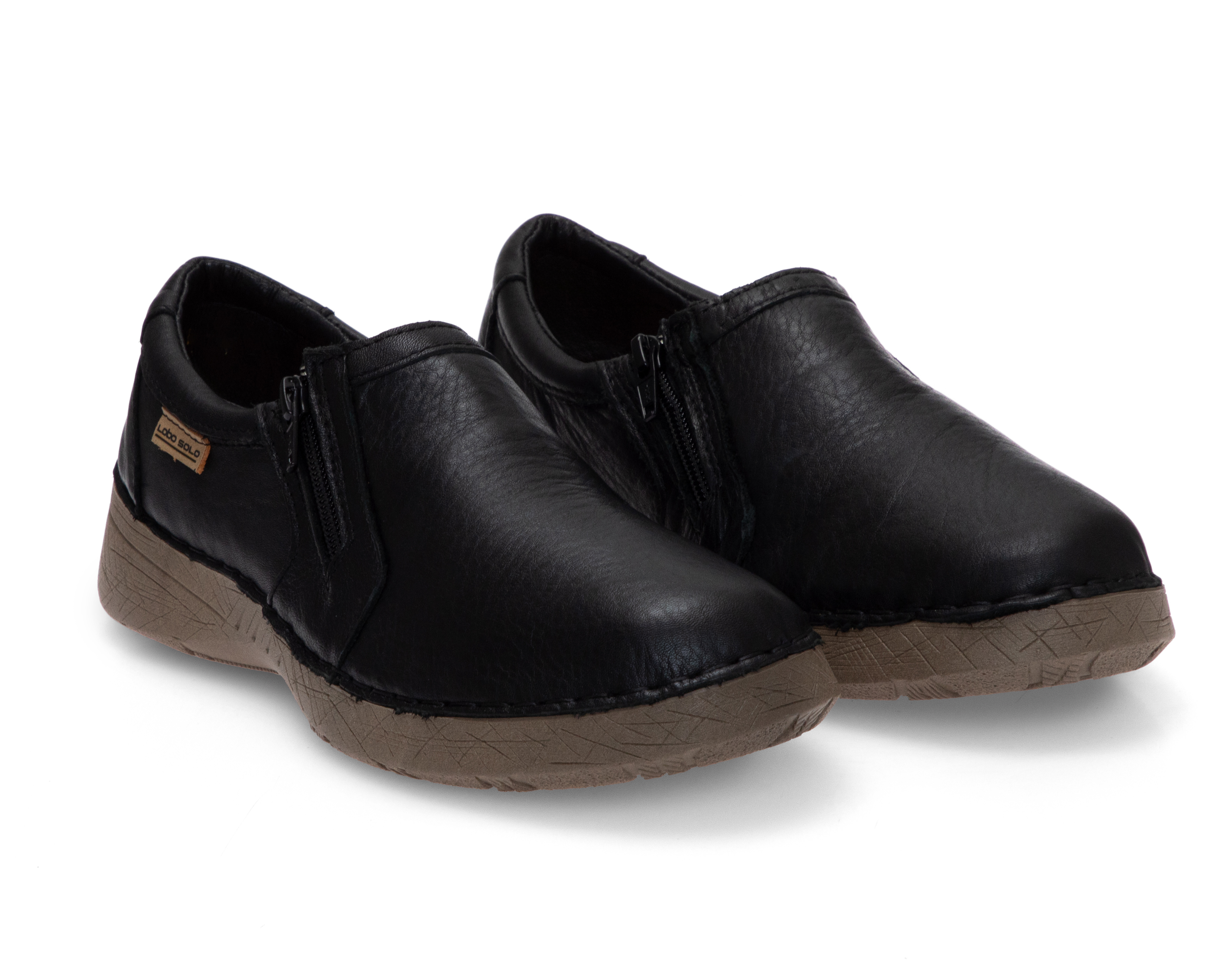 Zapatos Confort Lobo Solo de Piel para Mujer