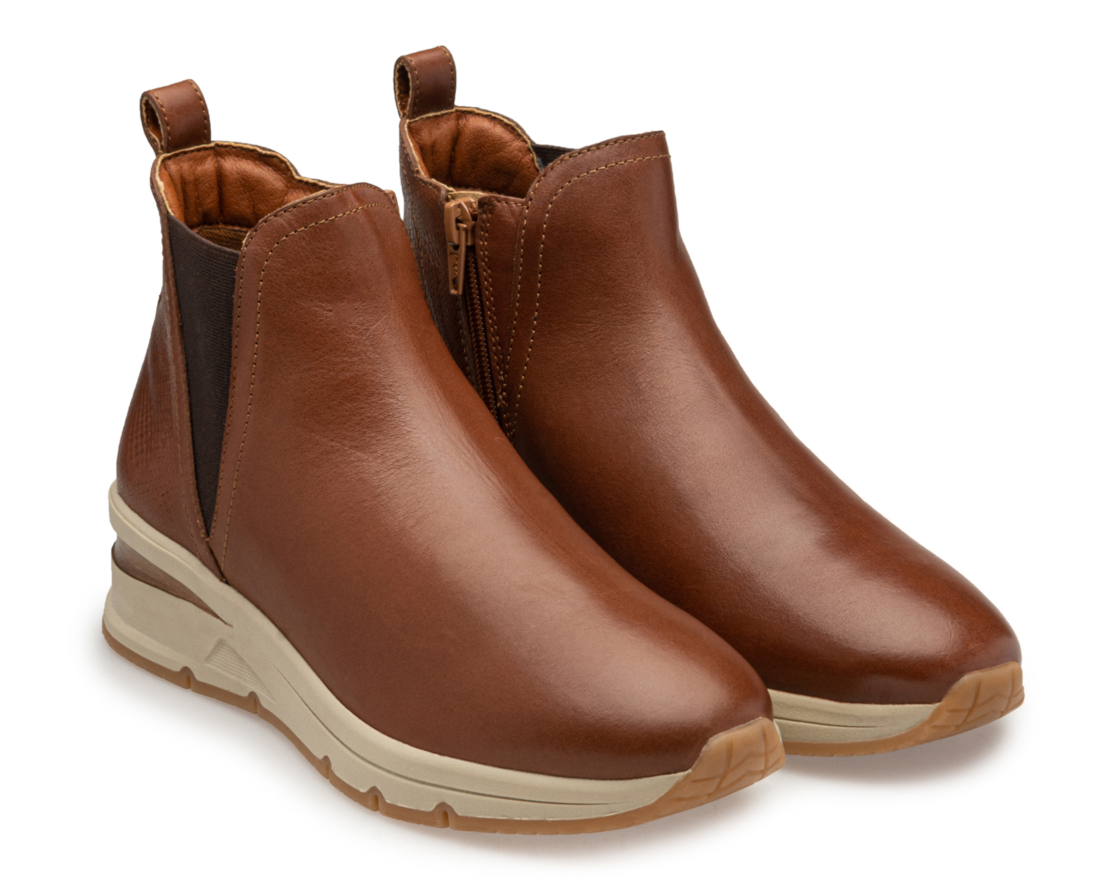 Foto 2 pulgar | Foto 1 | Botas Confort Dockers Lauren de Piel para Mujer