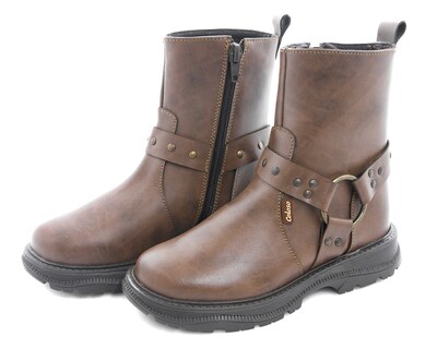 Foto 1 | Foto 1 | Botas Casuales Coloso de Piel para Niña
