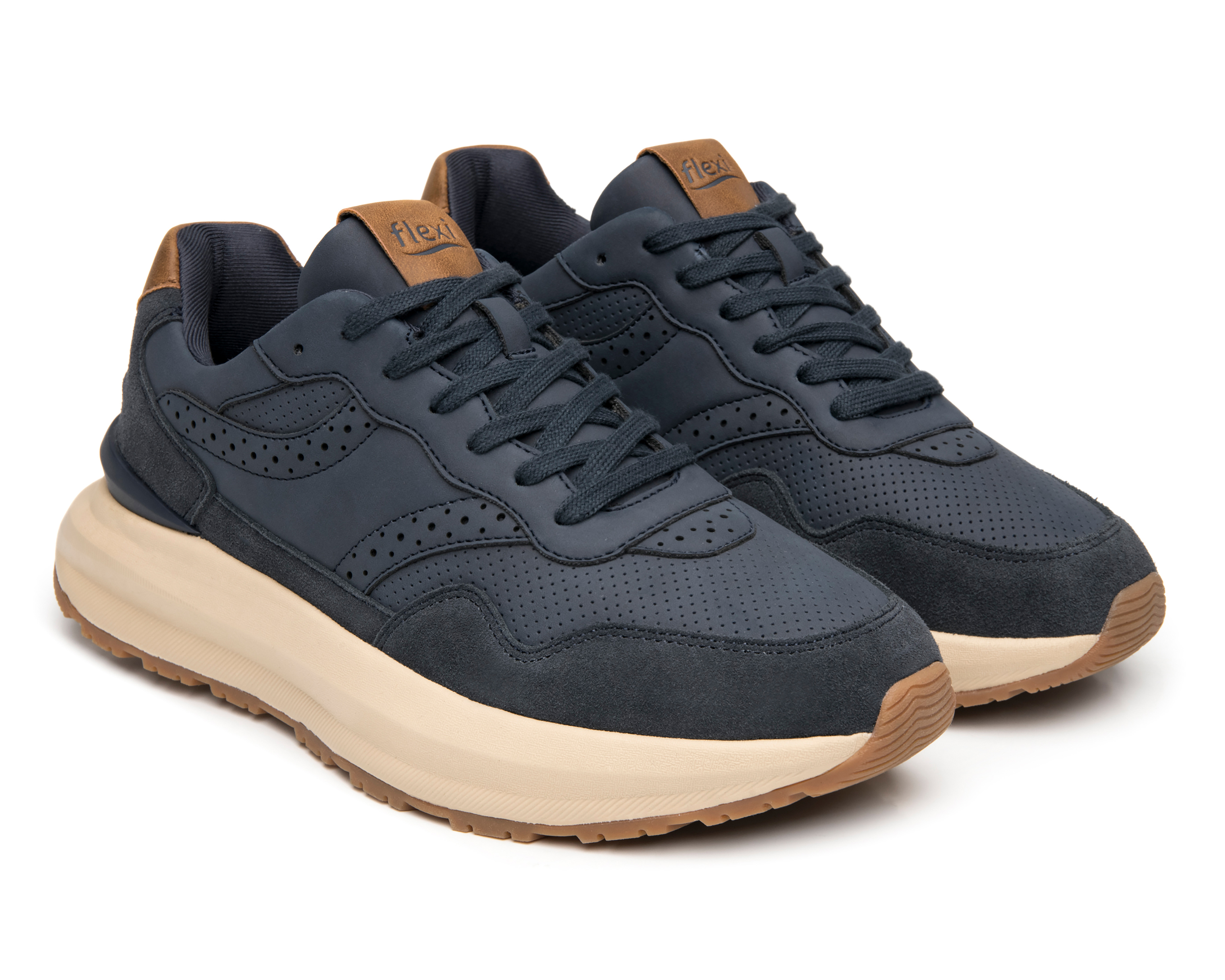 Tenis Casuales Flexi Belk de Piel para Hombre