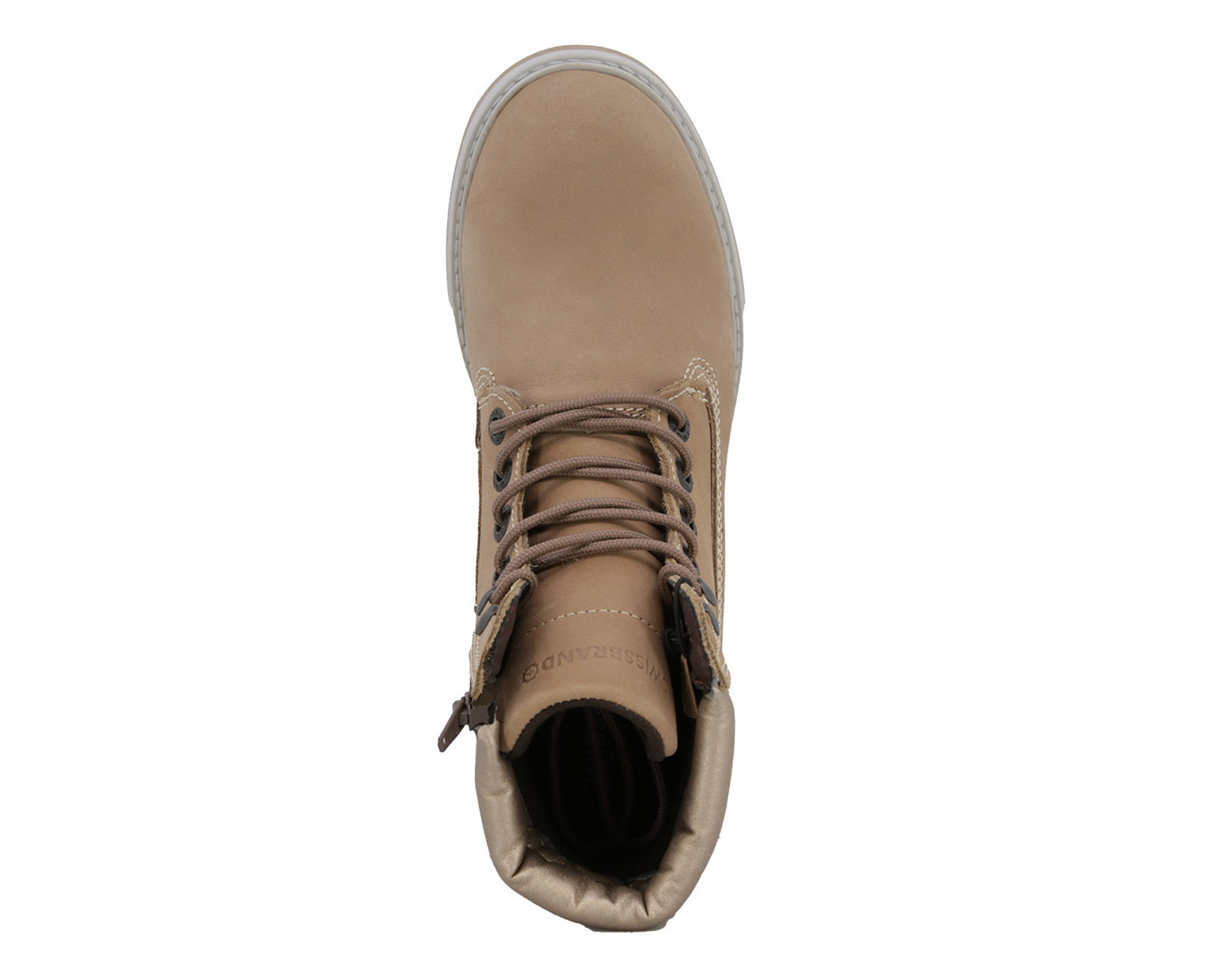 Foto 6 pulgar | Foto 5 | Botas Urbanas Swissbrand Cham de Piel para Mujer