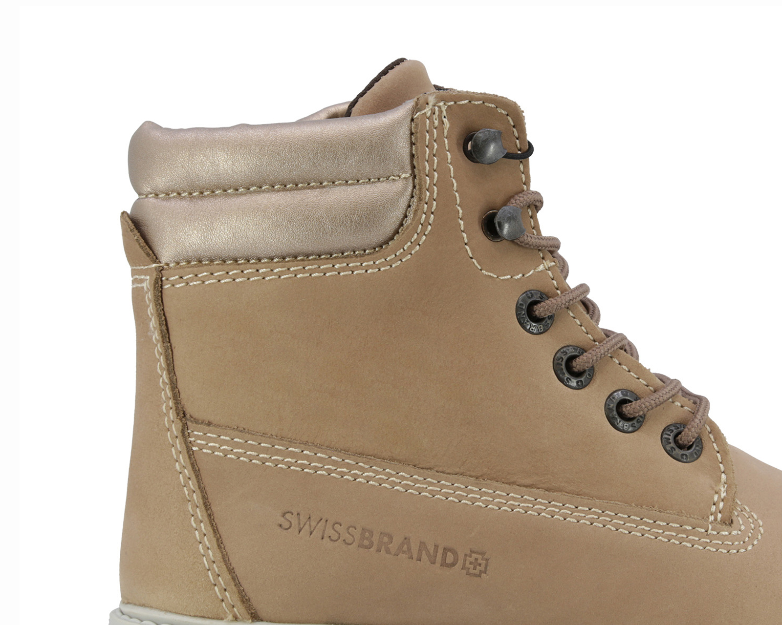 Foto 7 pulgar | Foto 6 | Botas Urbanas Swissbrand Cham de Piel para Mujer