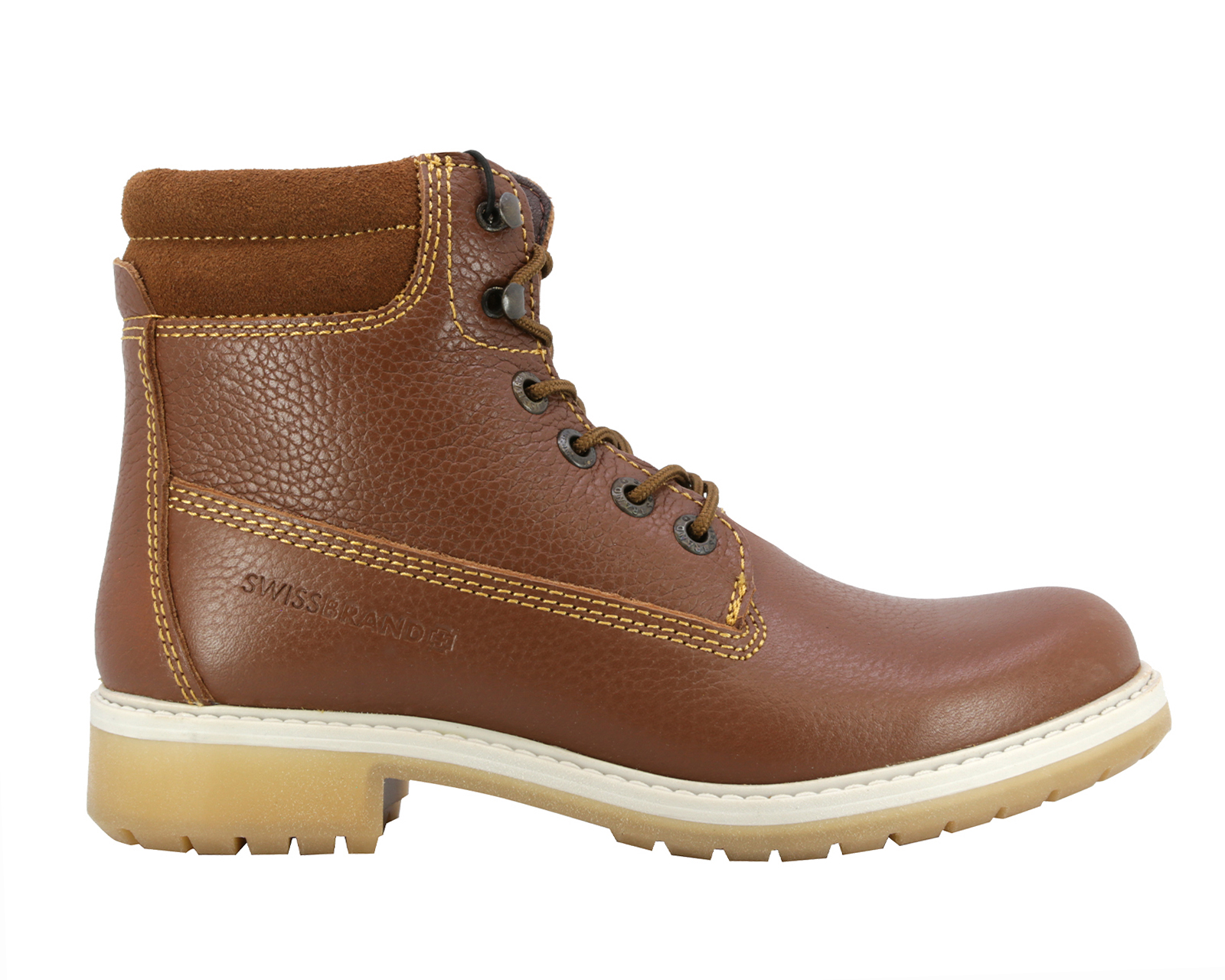 Foto 3 pulgar | Foto 2 | Botas Urbanas Swissbrand Cham de Piel para Mujer