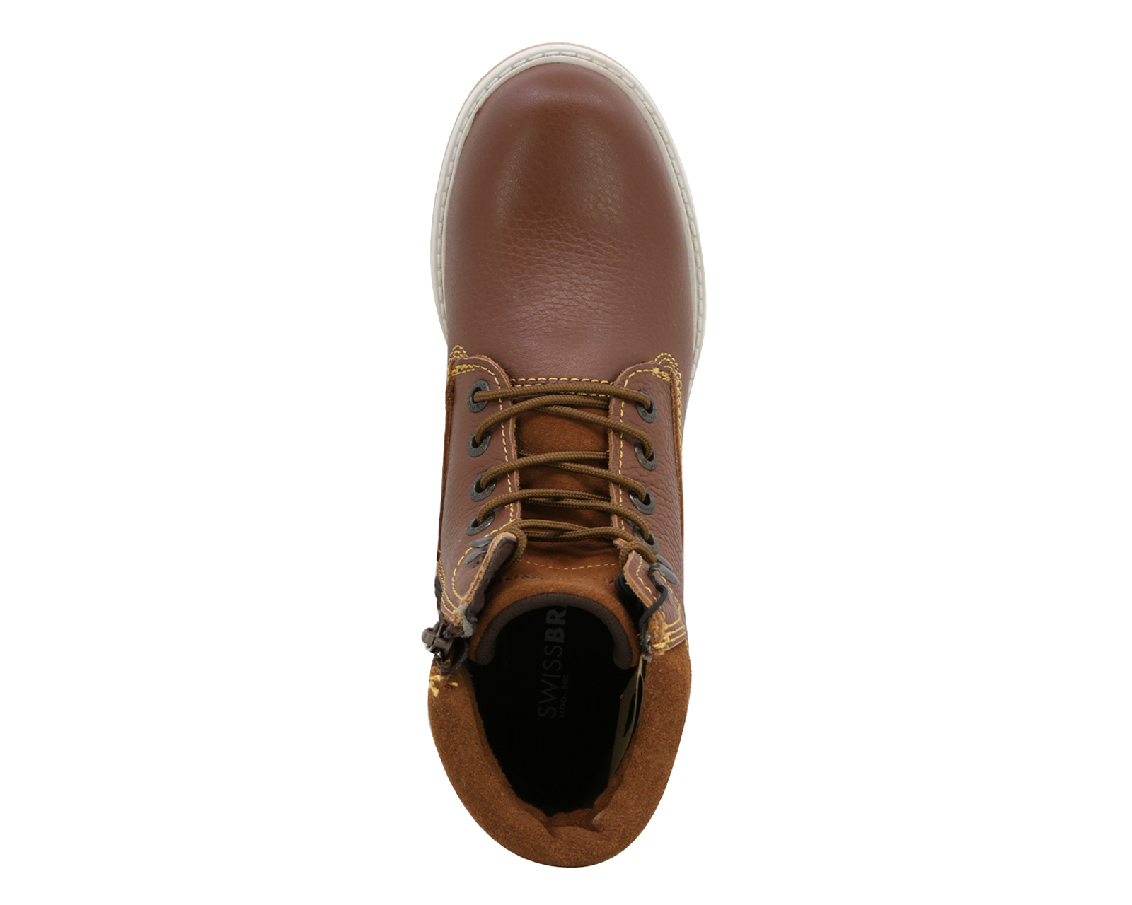 Foto 6 pulgar | Foto 5 | Botas Urbanas Swissbrand Cham de Piel para Mujer