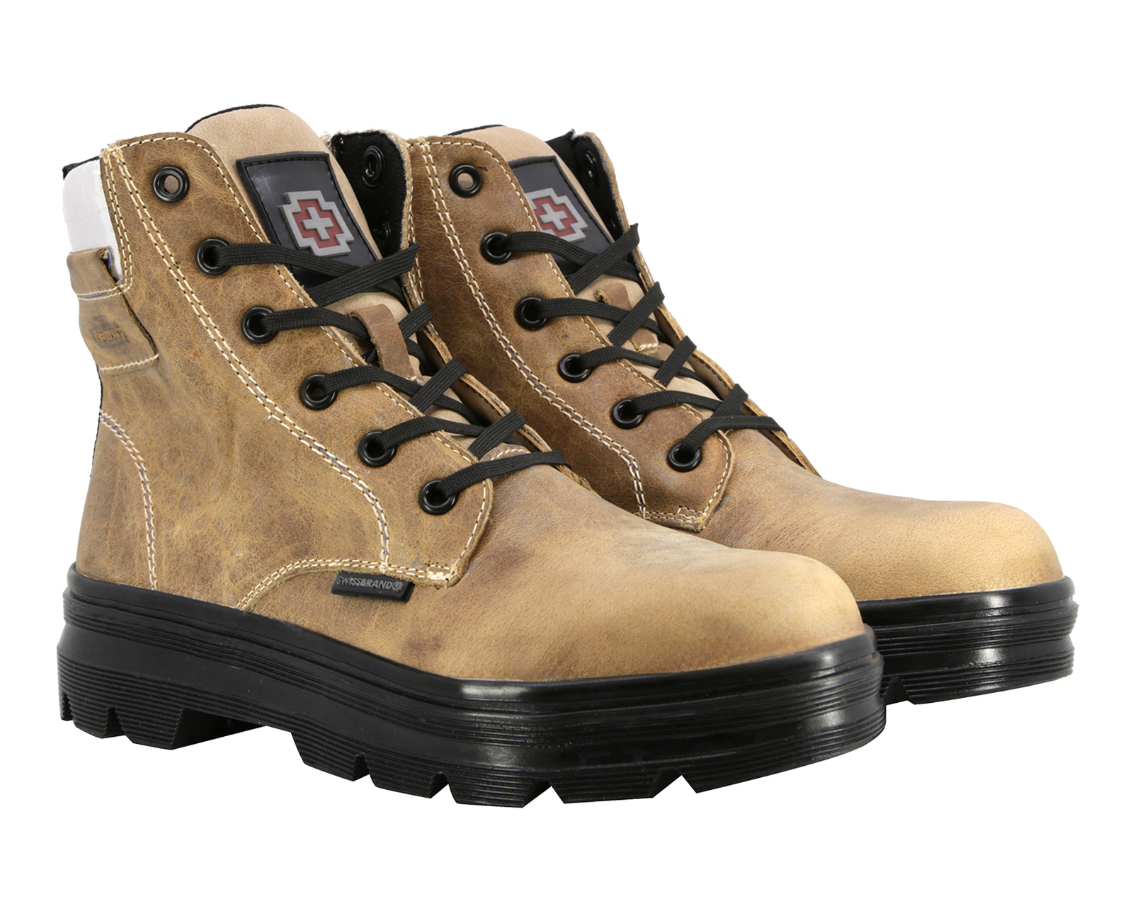 Foto 2 pulgar | Foto 1 | Botas Urbanas Swissbrand de Piel para Mujer