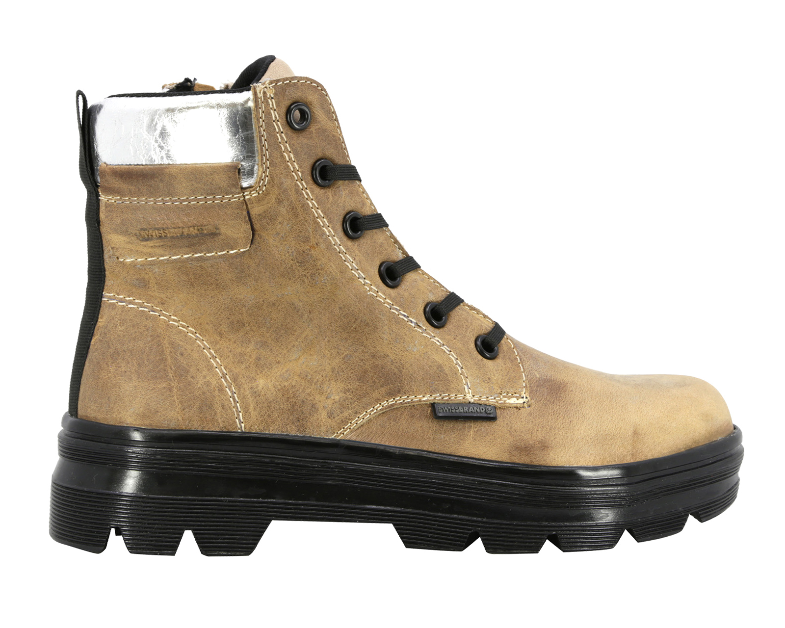 Foto 3 pulgar | Foto 2 | Botas Urbanas Swissbrand de Piel para Mujer