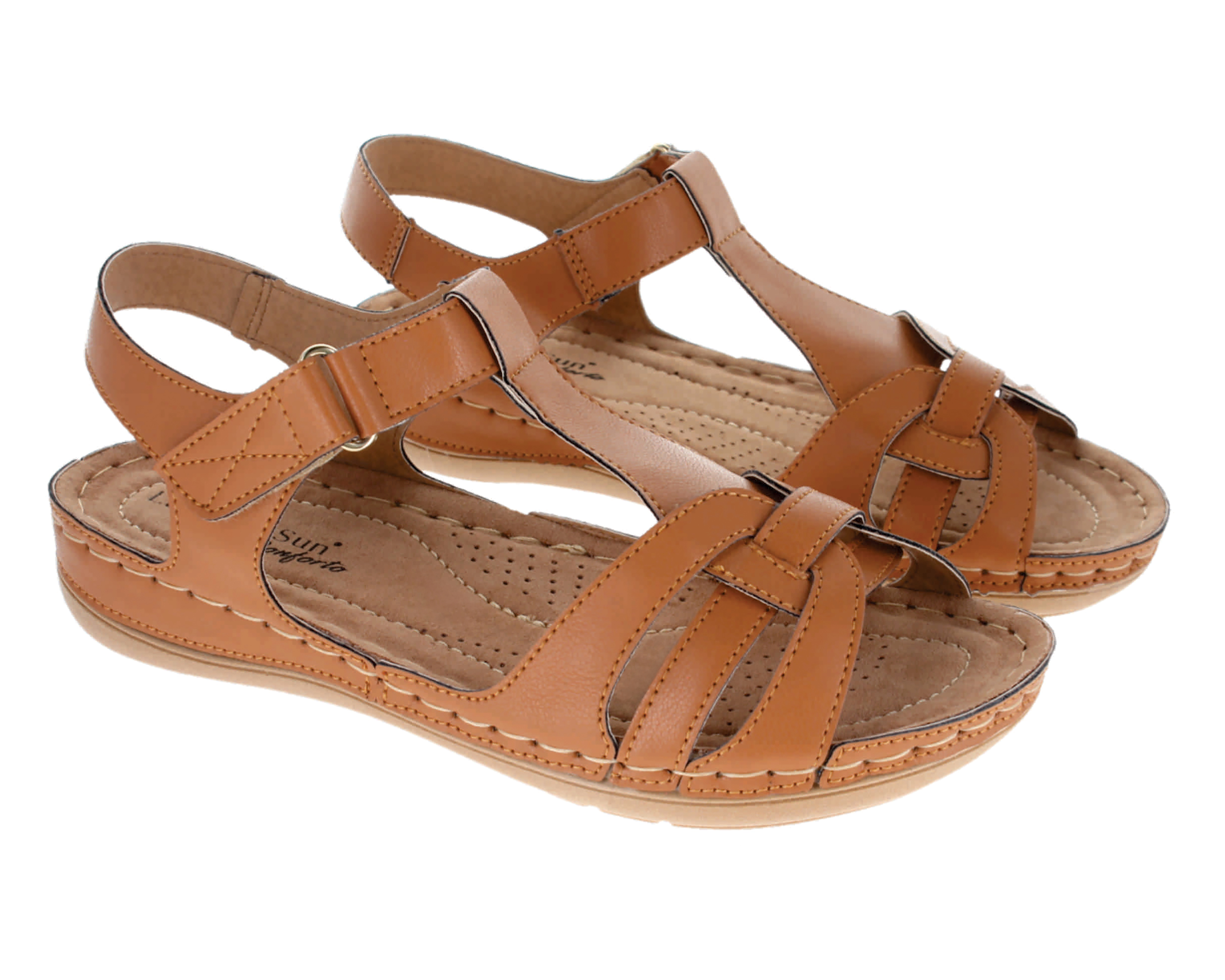 Foto 2 pulgar | Foto 1 | Sandalias Confort Lady Sun Conforto para Mujer