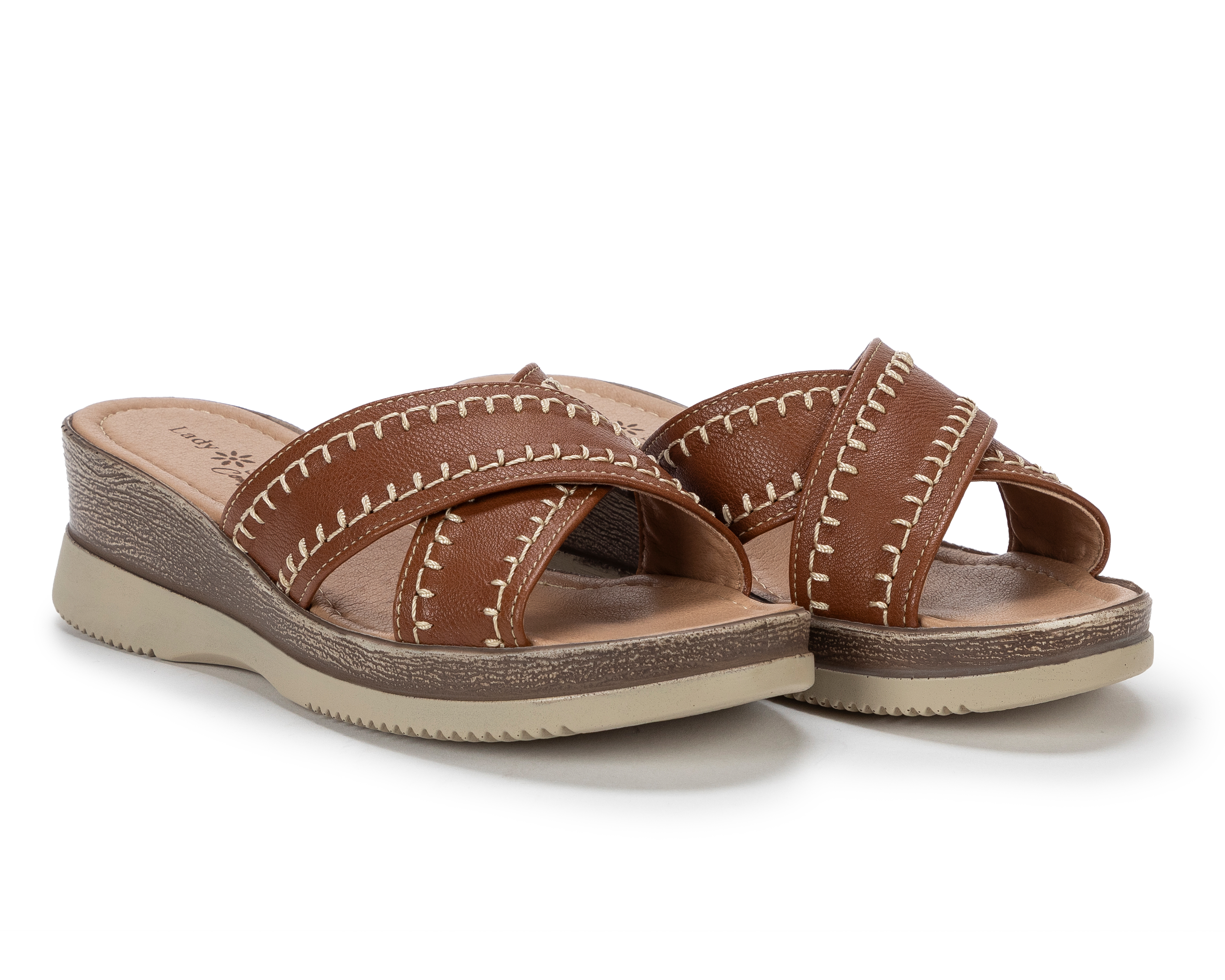 Foto 2 pulgar | Foto 1 | Sandalias Confort Lady Sun Conforto para Mujer