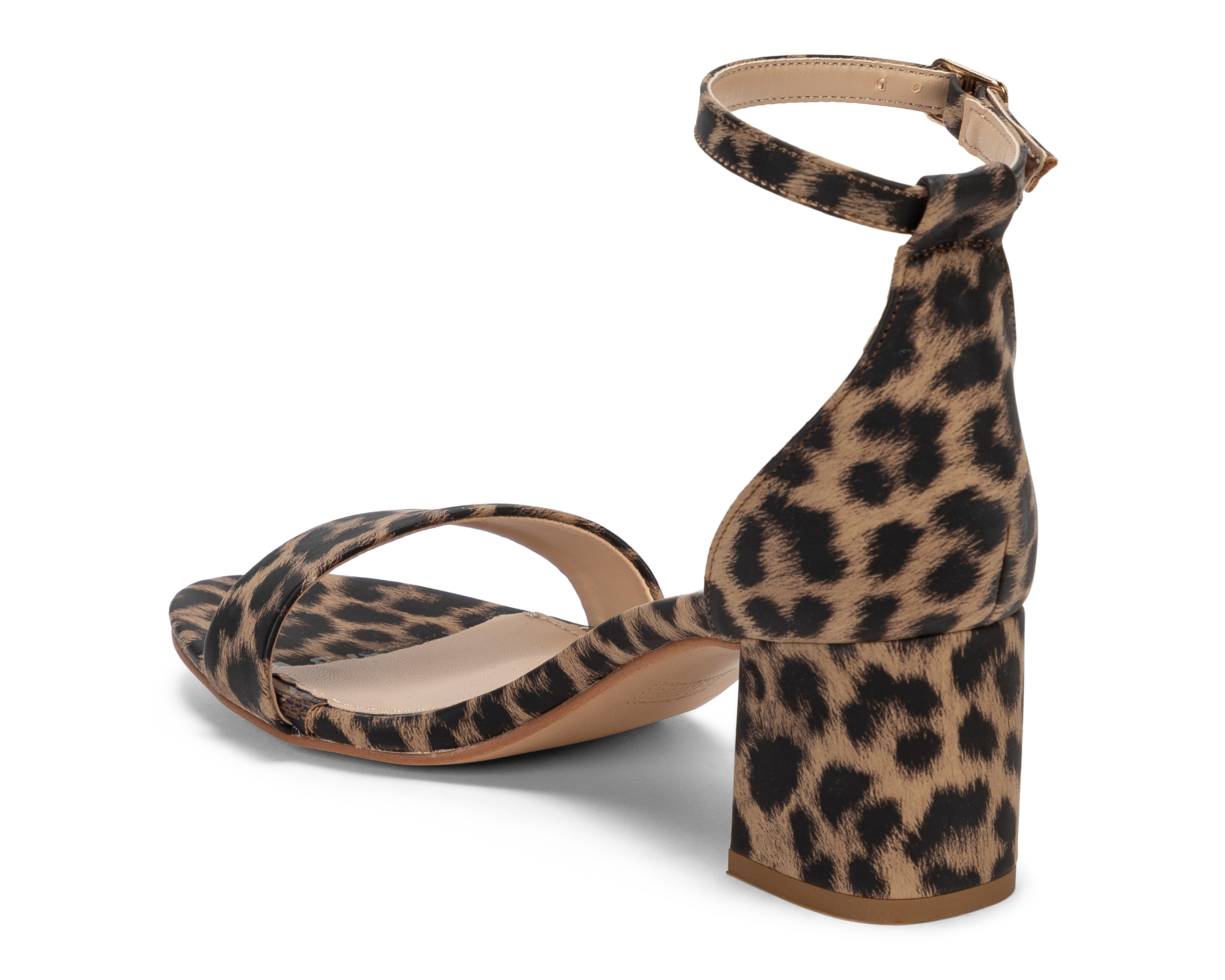 Foto 4 pulgar | Foto 3 | Sandalias de Tacón Lady Paulina Almendra para Mujer