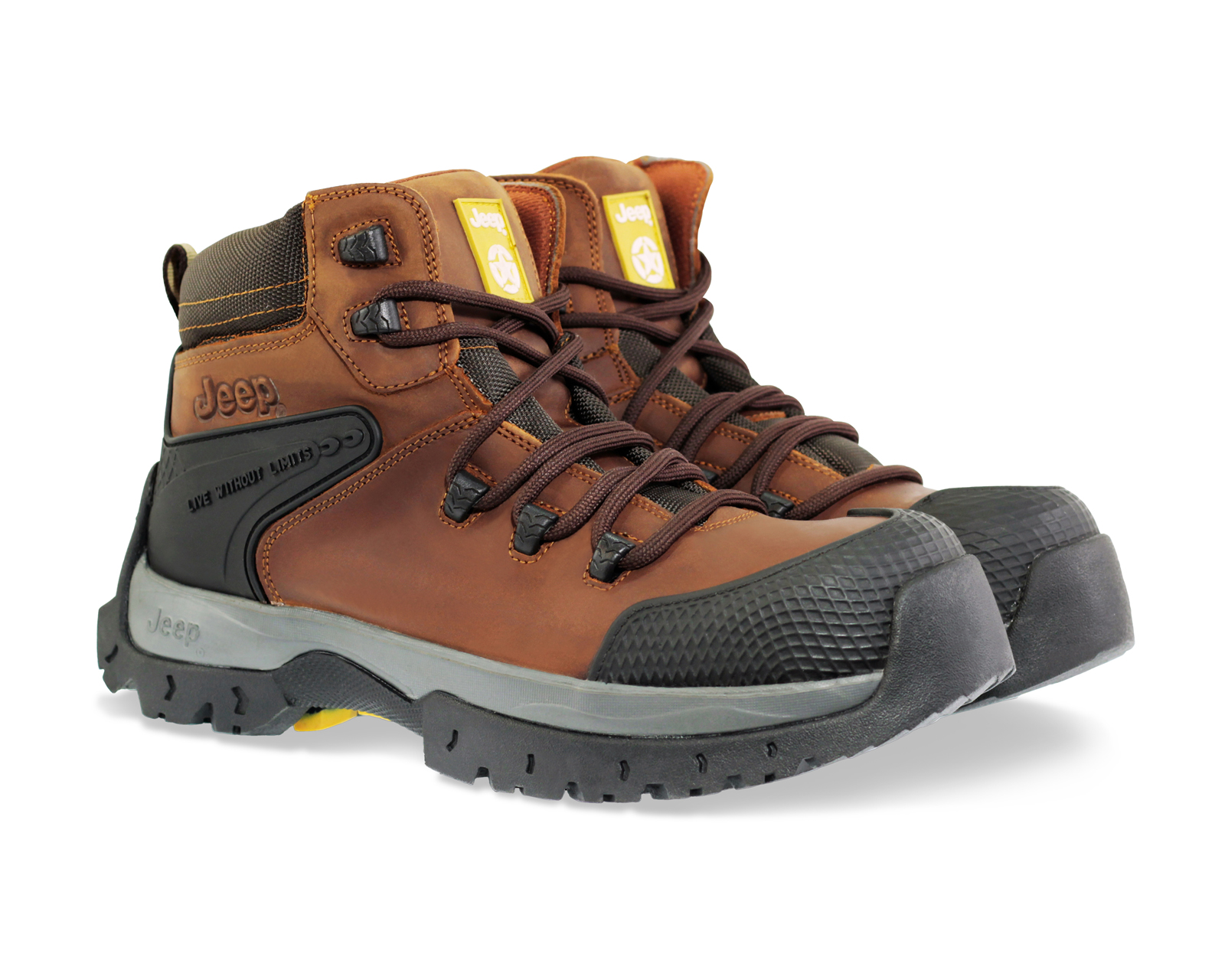 Foto 2 pulgar | Foto 1 | Botas de Trabajo Jeep de Piel para Hombre