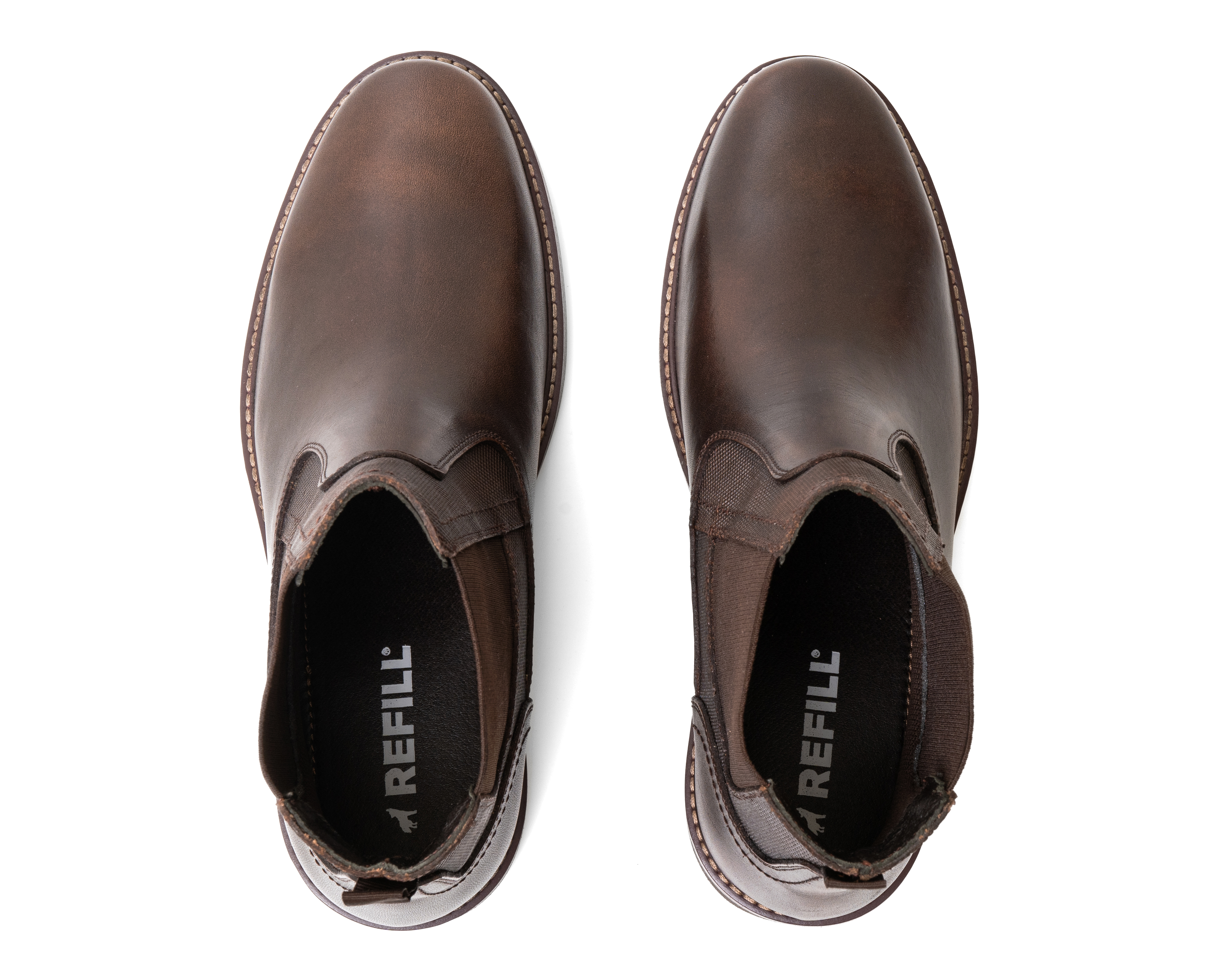 Foto 6 pulgar | Foto 5 | Botas Casuales Refill Chelsea de Piel para Hombre